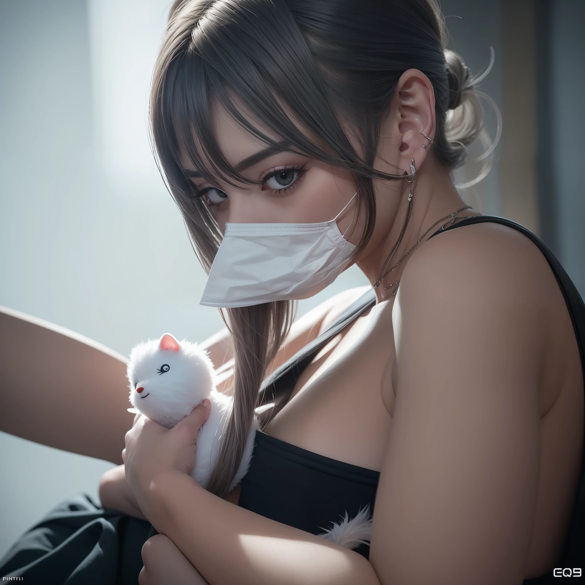 A obra-prima de Yasuo, melhor qualidade, (muito detalhado CG unificado papel de parede 8k), (melhor qualidade), (best illustration), (melhor sombra), close-up of a beauty with white hair and white mask, bela pintura de figura, Guvitz, Arte estilo Guwiz, deus de cabelos brancos, Yang J, Exquisite Character Epic Art, art of awesome character, Qi do ventilador, Guwiz on Pixiv art station, elfo brilhante, rosto perFeito, olhar sedutor, (cyber implants:1.2), (Aumenta), (ciborgue:1.1), (pele detalhada, poros diFusos da pele), silicone, metal, (altamente detalhado, detalhes Finos, Intrincado), (ReFlexo da lente:0.5), (Florescer:0.5), smog, poeira, (Badlands:0.8), (observitório:0.7), ray tracing, specular illumination, proFundidade de campo rasa, FotograFado em uma lente Sony Alpha 1, SE 85mm, F/2.8, Rigid focus, Filme liso, cinematic still, [Cyberpunk:Orweliano:12] --auto