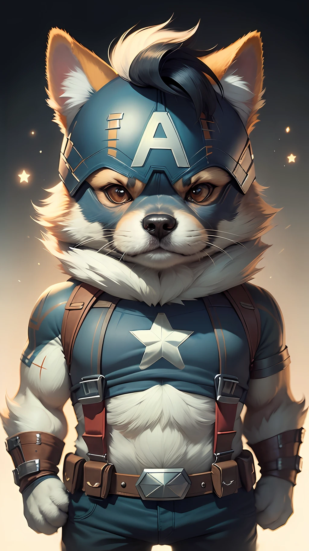 c4tt4stic, dog, captain america