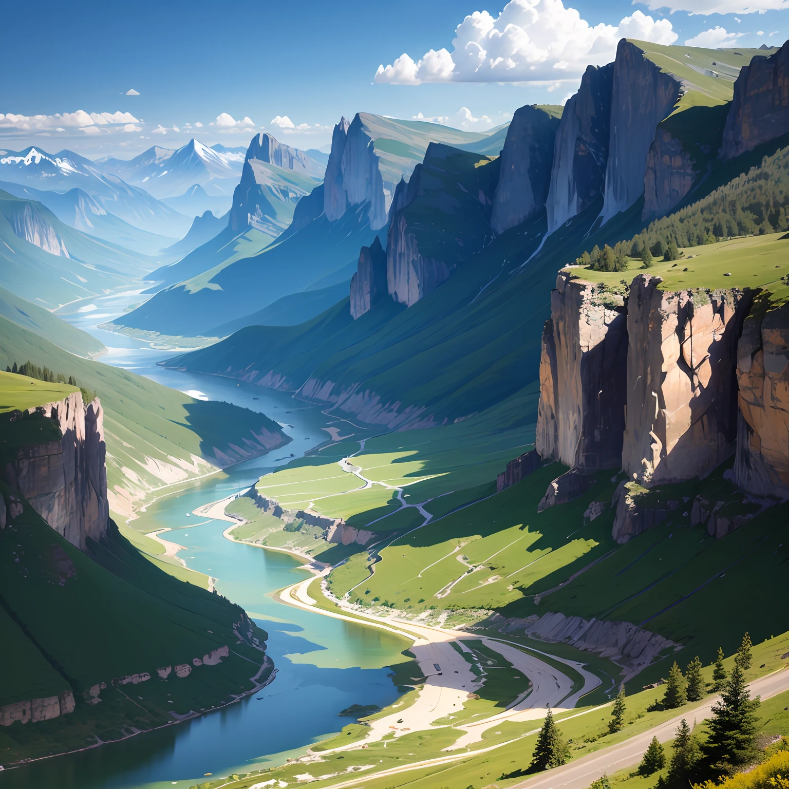Mighty rivers and majestic mountains --auto