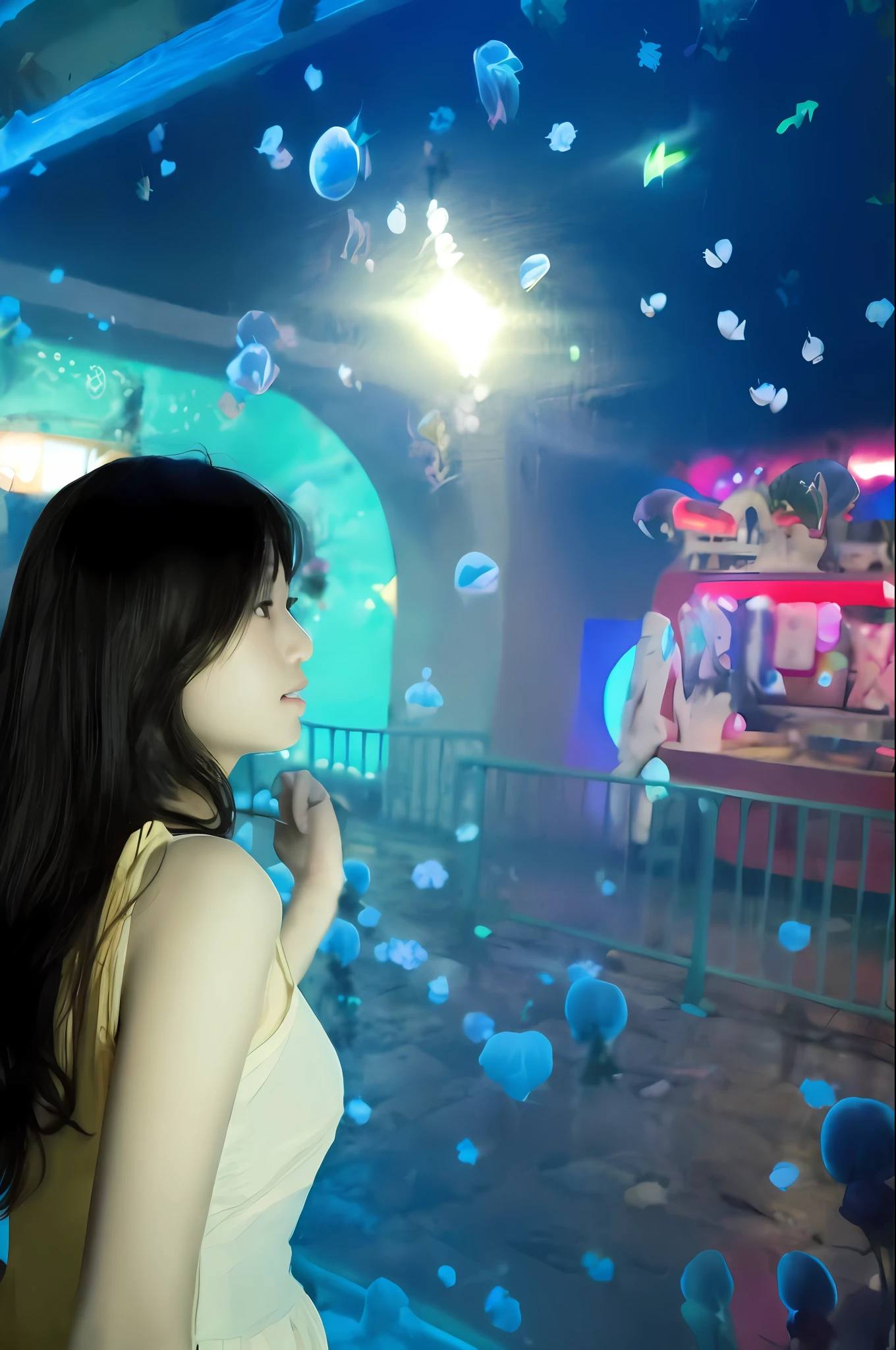 tmasterpiece,Best quality at best,high high quality,the Extremely Detailed CG Unity 8K Wallpapers,An enchanting and dreamy scene of a fantasy forest,towering trees,Glowing mushrooms and hidden fairy canyons,Creates a mysterious and captivating feeling,artstation,digital illustrations,复杂,Uptrend,pastel colour,oil painted,award winning photography,bokeh,depth of fields,HDR,blooms,color difference,真实感,The is very detailed,Artstation trends,CGSociety trends,复杂,high detal,dramatics