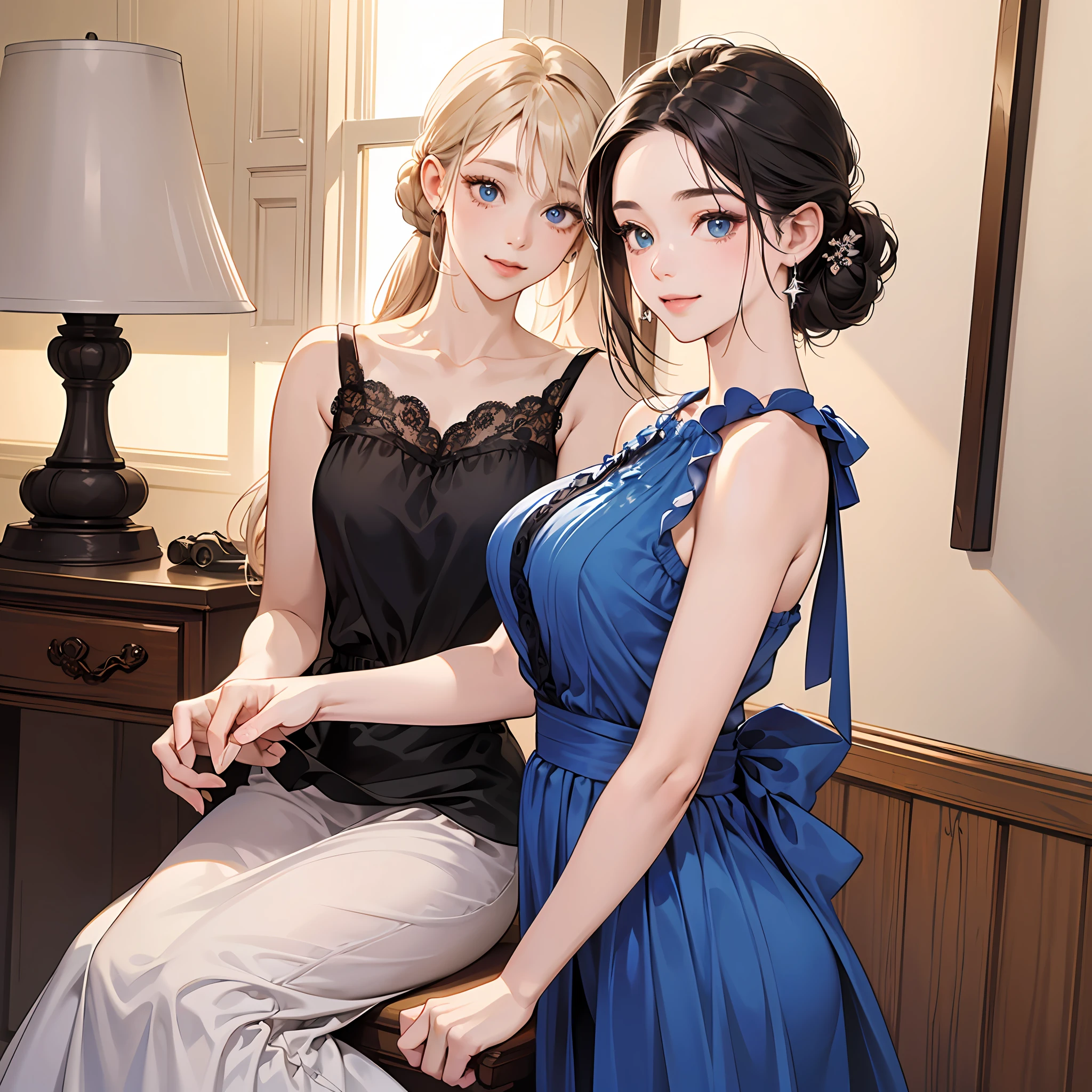 ((Best Quality, 8K, Masterpiece: 1.3)), 1girl, Slim Abs Beauty: 1.3, (Hairstyle Casual, Big Breasts: 1.2), Dress: 1.1, Super Fine Face, Delicate Eyes, Double Eyelids, Smile, Home --auto