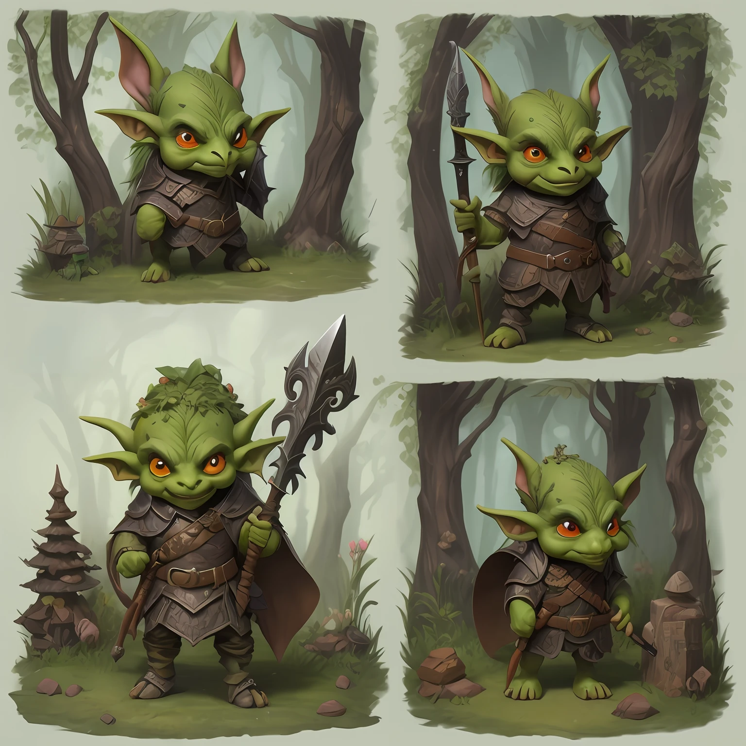 There is a green troll,Holding a sword in hand, drak fantasy goblin, hyper-detailed fantasy character, goblin, portrait of a goblin, goblin art, medium portrait of a goblin, Realistic fantasy rendering, D&d goblin rogue, zbrush contest winner, colored zbrush render, is evil gremlin, stylized stl fantasy miniature, 3 d render stylized