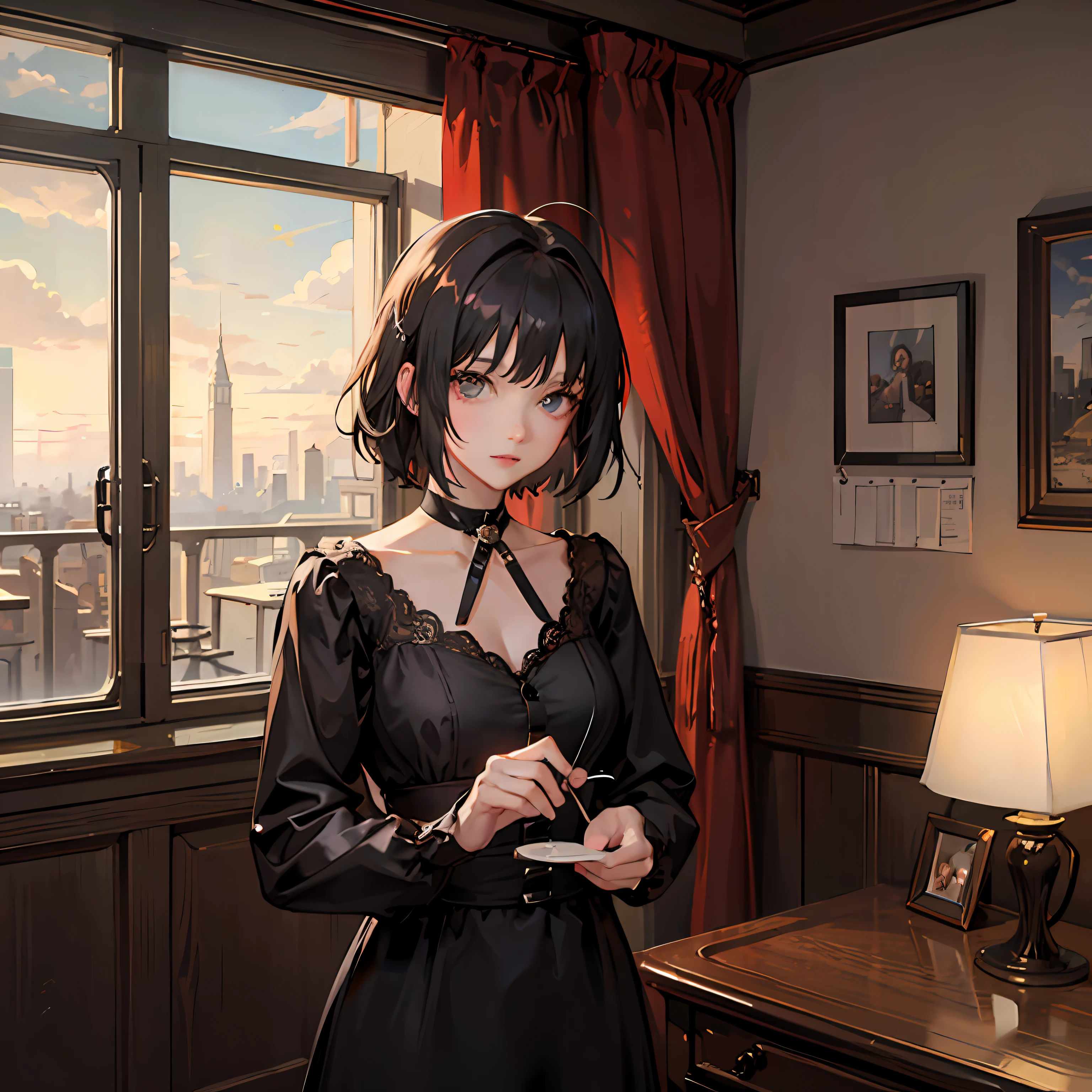 romanticism lain, High details, High quality, A high resolution