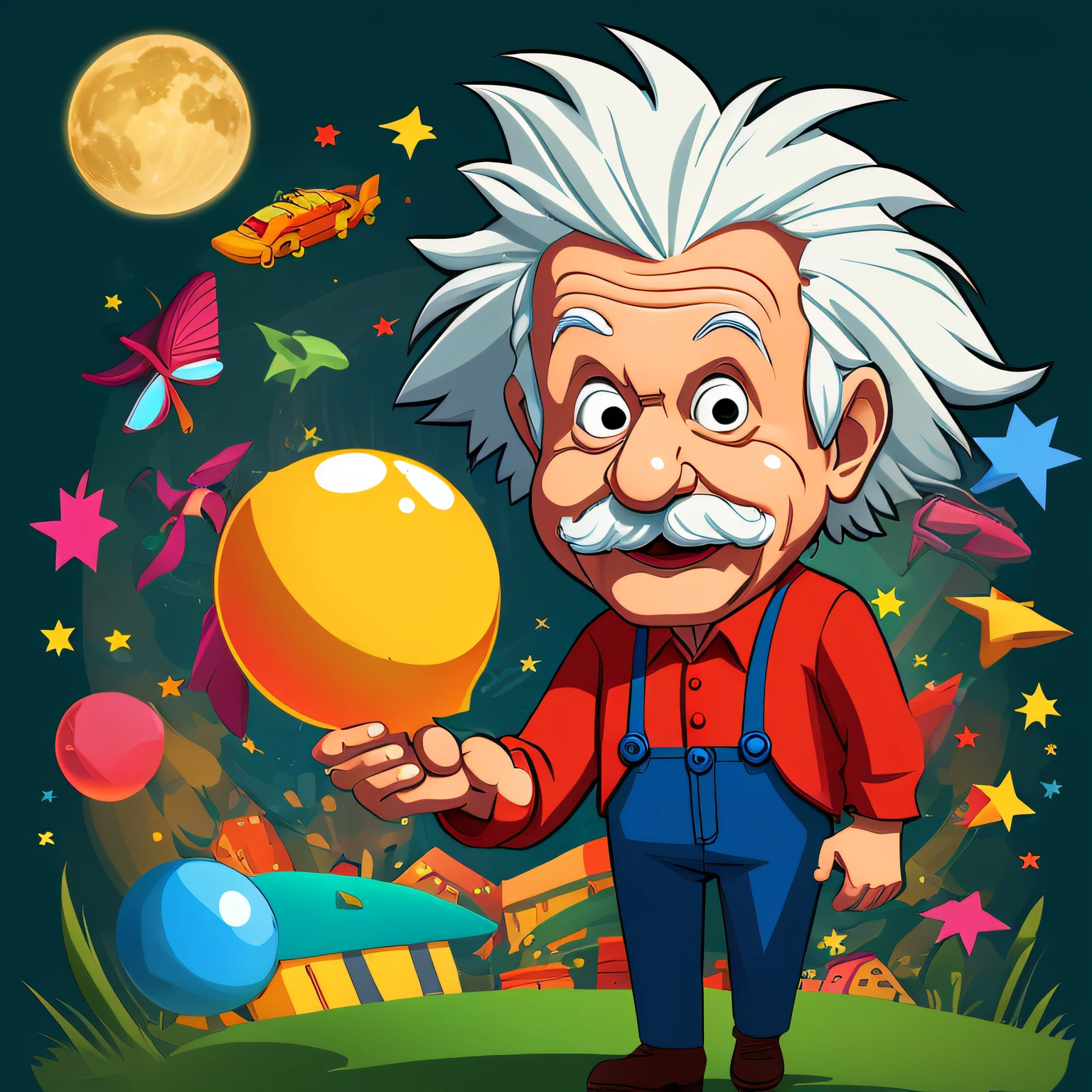 Cartoon Einstein image --auto