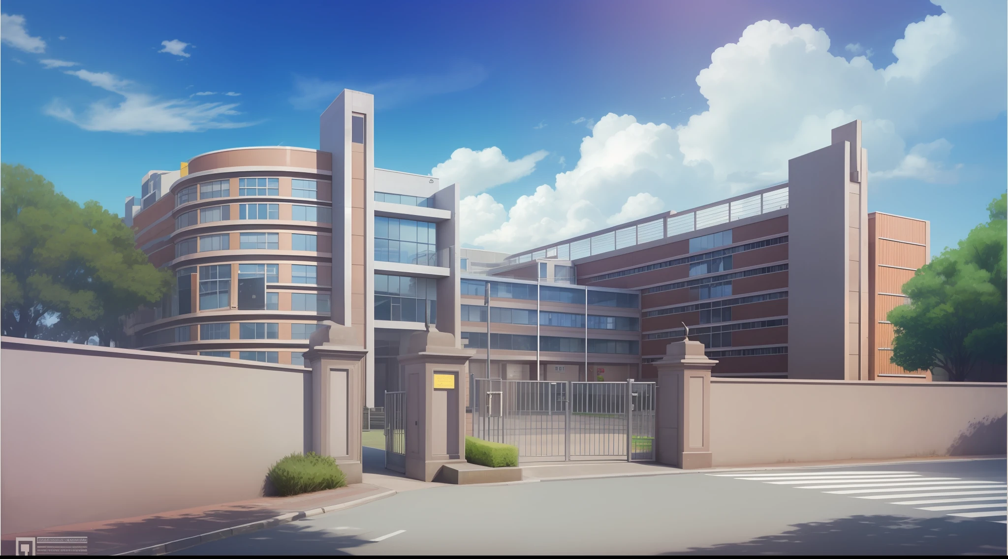 Outside the school gates
