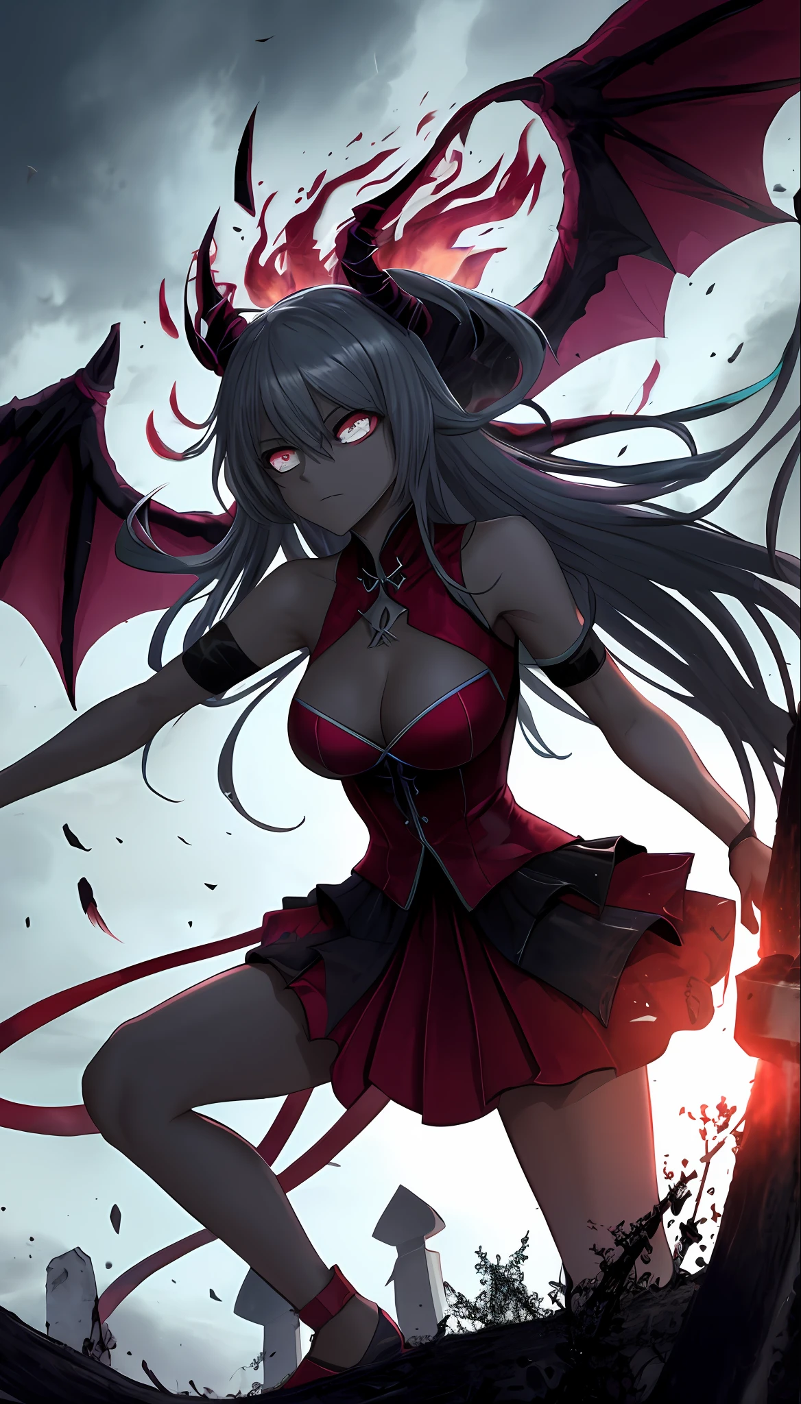 (dark skin), (devil horns), full breasts, the allure of immortality has taken hold of my mind the condemned degenerates fall to their knees weak, summoning the forces of chaos I am the coming storm stirring the isolated Dark cloud I am the reclaimer of my name Born in the flames I was blessed My family crest is the demon of death Forsaken I was awakened The ashes of the phoenix in the dark holy The misery Fate chased time Inherited the nightmare Surrounded by fate There is no escape keep walking between the lights astray through the empty halls I will not surrender 5r the truth is awakened in the eyes of embers 5al we are forever fighting in fire and ice two souls were once lost now they remember that I am coming The storm stirs up clouds and isolates I am the Recycler My name is born in flames and I am blessed My family crest is the demon of death Forsaken I am awakened in the dark holy Phoenix ashes falling misery Fate chases time Disappearing in the night The shadows of the lost The obsession left behind draws me Fade, I, I come and take my things Lurking in the shadows of the night The constellations swirling with blood Dancing in the graves of those who stand at my feet All the masses Pull the strings, twist the mind like a blade strike Do you want this power? Then come and try to take it out of the tree The fire is burning secret love blood longing dark mind embraces crimson joy does your dark heart heal or destroy? Bury the light deep in my heart Abandoned, no home We burn in the wind Chaos Floating alone in the ocean