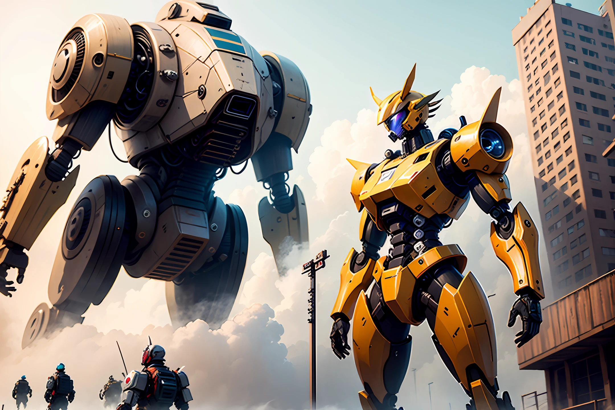 On one of the mechs stood 02