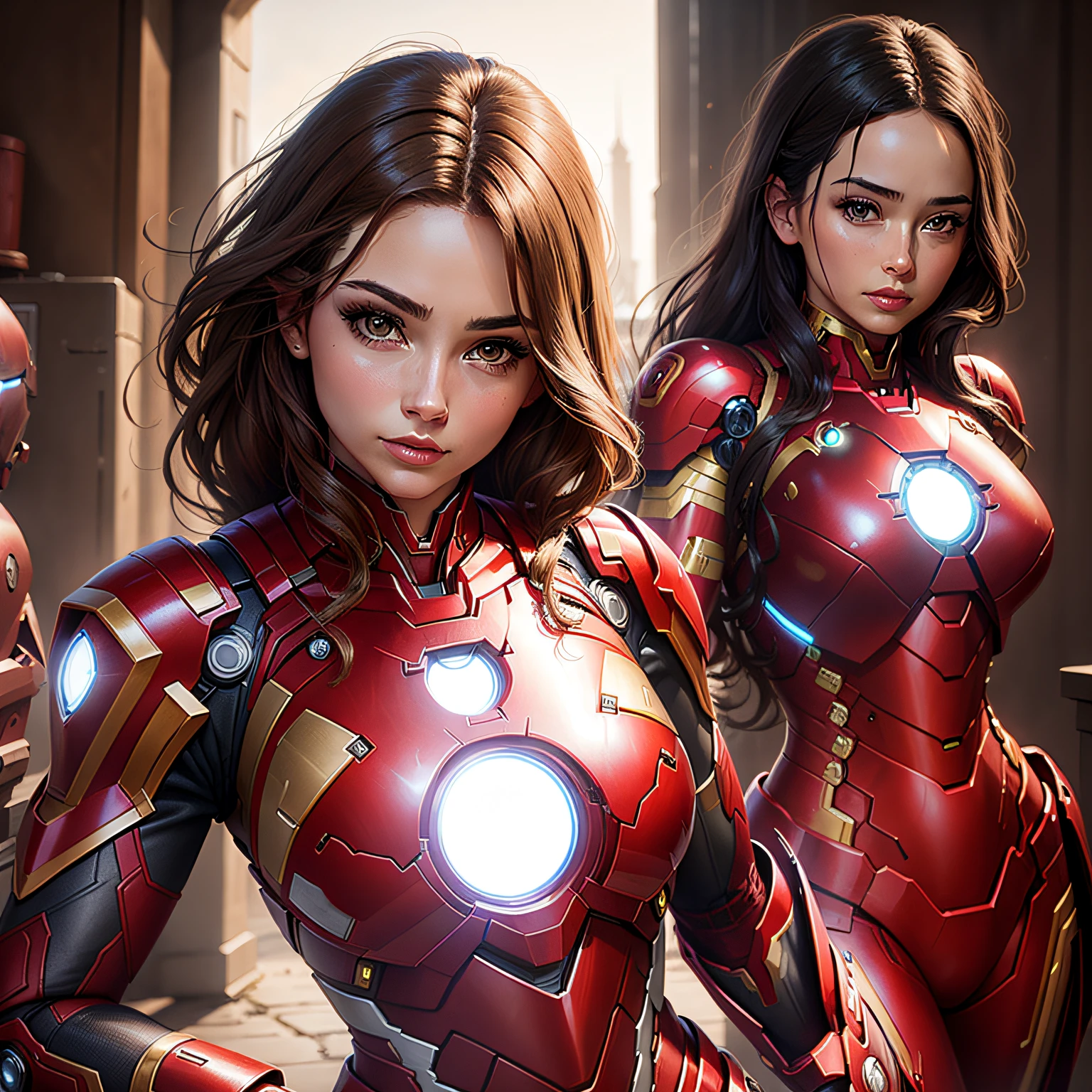 Goddess in Iron Man costume --auto