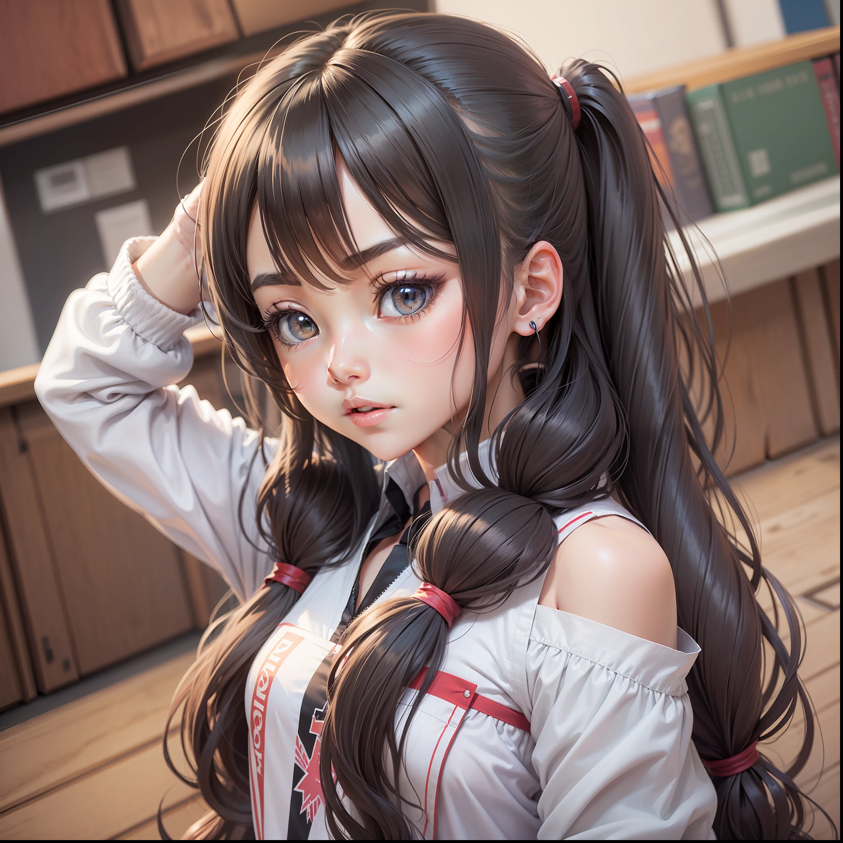 anime girl with long black hair and blue eyes in a school uniform, anime best girl, anime moe art style, anime visual of a cute girl, Beautiful Anime High School Girls, nagatoro, female anime character, up of young anime girl, extremely cute anime girl face, as an anime character, anime figure, Anime girl with long hair Handsome royal sister