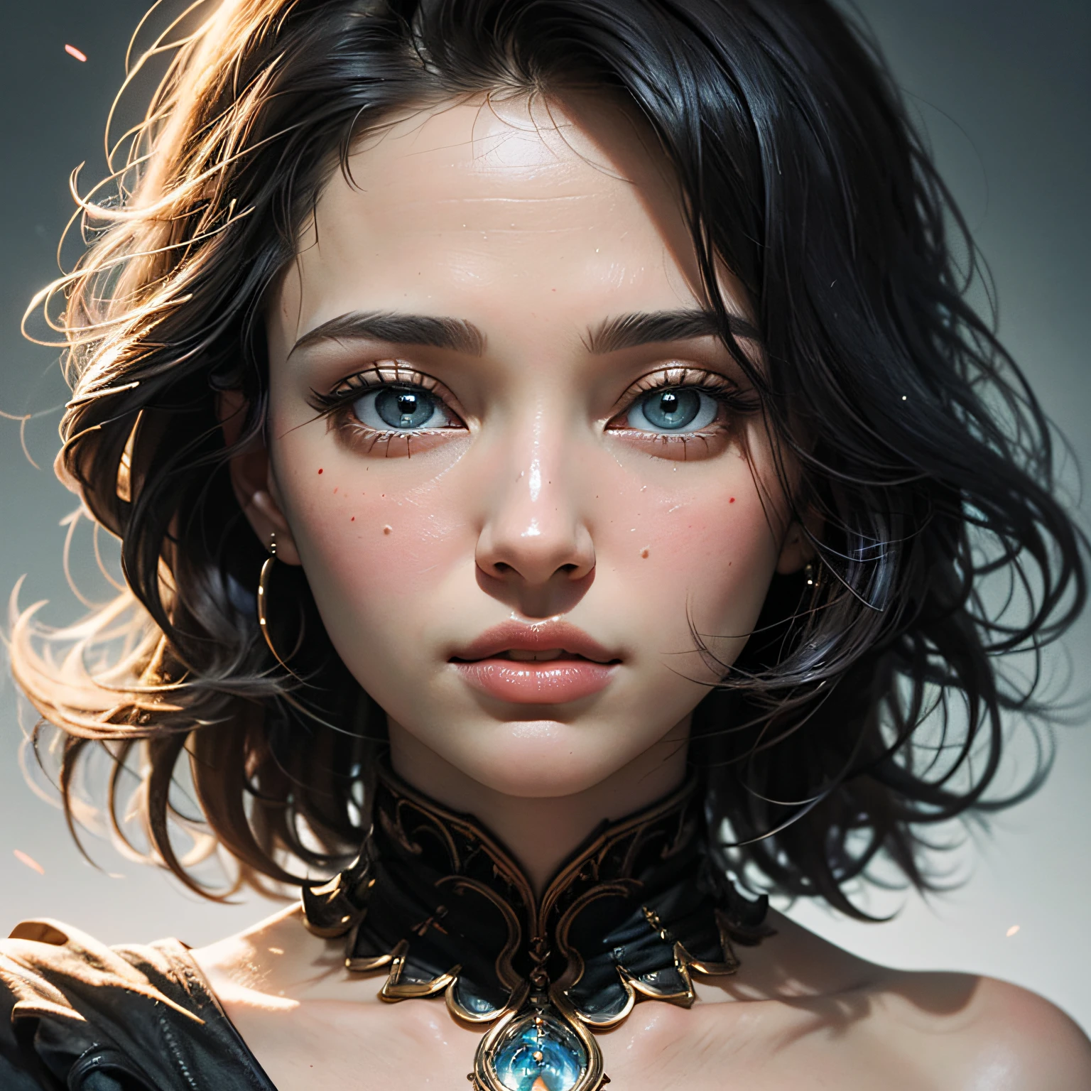 A beautiful portrait of a person；rendering by octane；8k；highly details；Wang Ling ；Trends in ArtStation；Beautiful young Korean；Hallyu Natalie Portman；Charming Instagram model；Quweiz；Ilya Kuvshinov；Liu Pizheng；symetrical eyes；artistic --auto