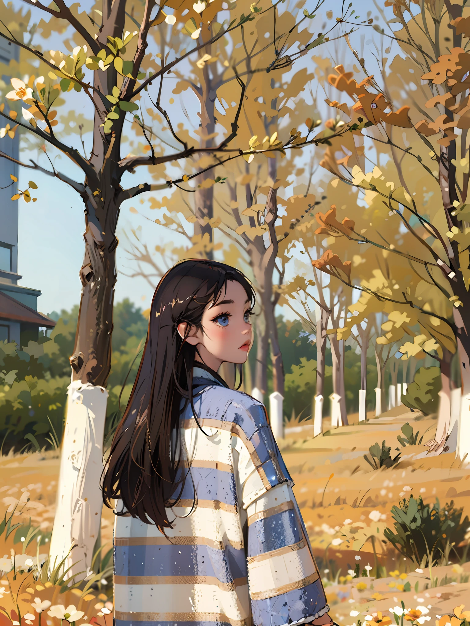 there is a woman that is sitting in the grass with a hat, standing in flower field, in a field with flowers, standing in flower field, in a field of flowers, With flowers, Girl in a flower field, on the garden, xintong chen, girl frontal in a flower field, Profile picture, woman standing in flower field, Profile image