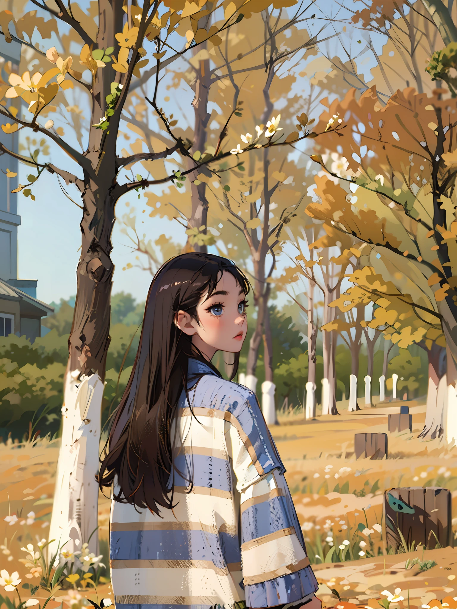 there is a woman that is sitting in the grass with a hat, standing in flower field, in a field with flowers, standing in flower field, in a field of flowers, With flowers, Girl in a flower field, on the garden, xintong chen, girl frontal in a flower field, Profile picture, woman standing in flower field, Profile image