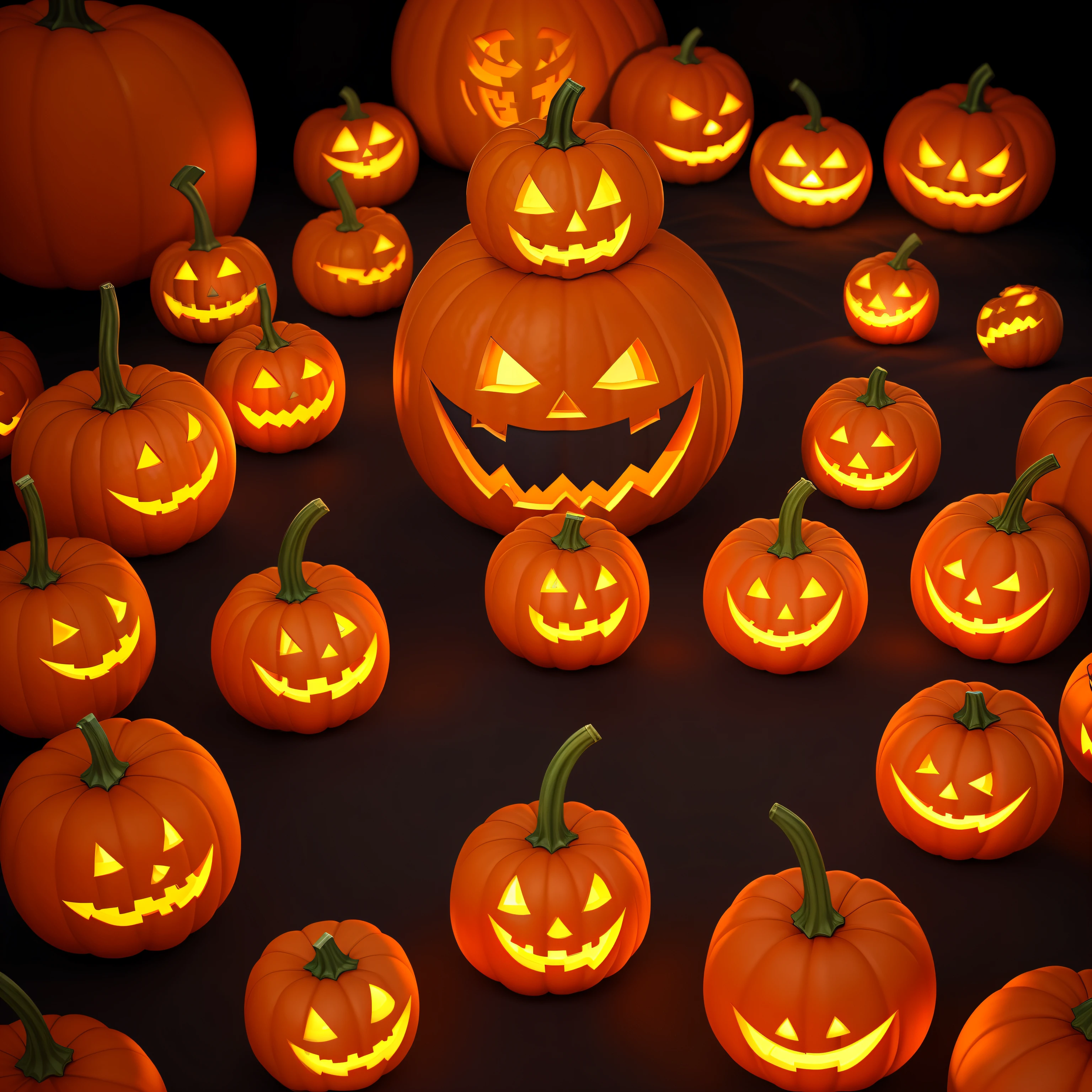 Halloween orange tones Bat elements Pumpkin elements --auto