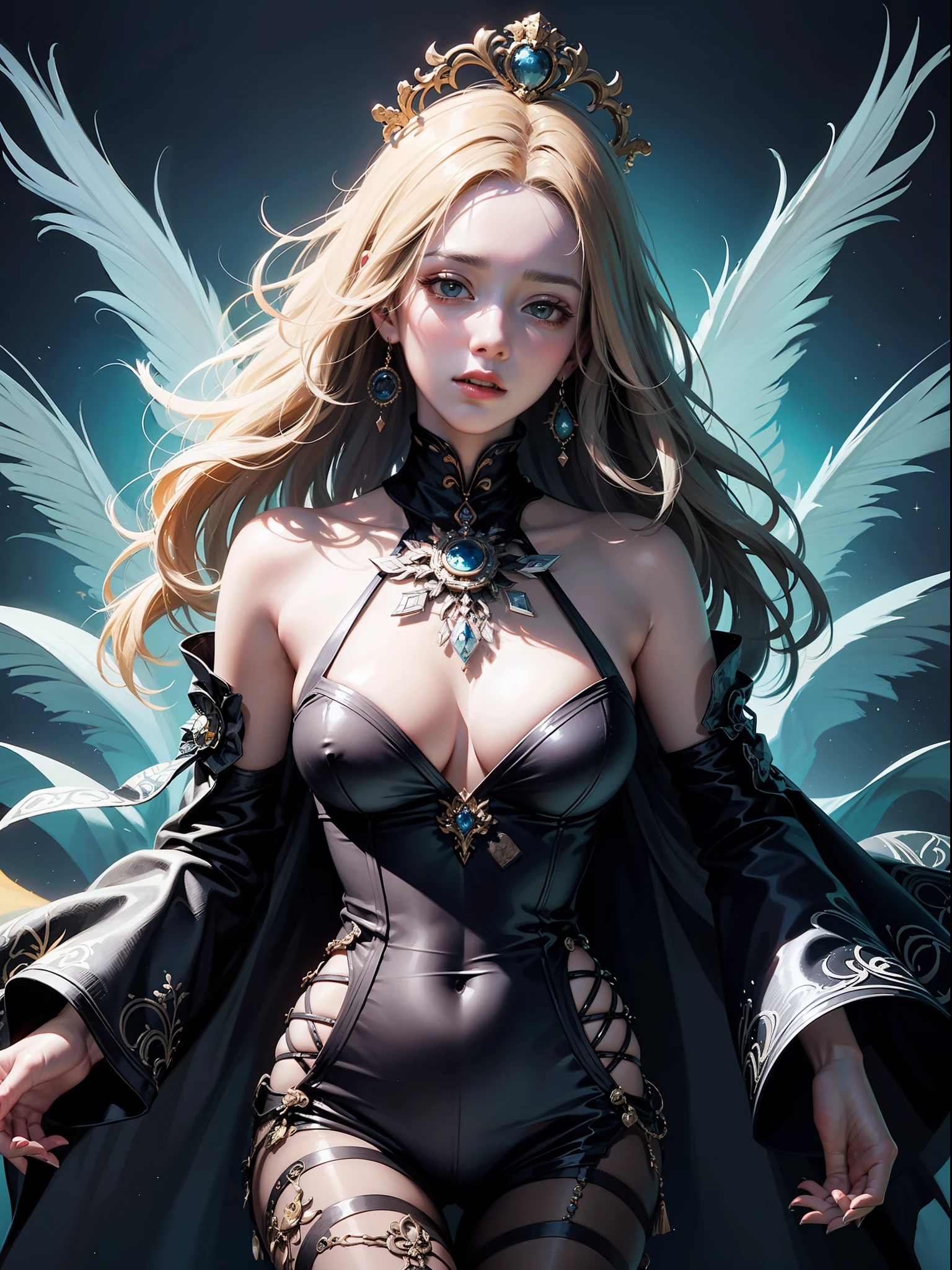Official Art、unity 8k wall paper、ultra-detailliert、Beautifully Aesthetic、masterpiece、top-quality、(Zentangle、a Mandala、Tangles、Tangles)、(Fractal Art:1.3)、One Girl、ighly detailed、Dynamic angles、Cowboy Shots、The most beautiful forms chaos、elegent、Brutalist design、Vibrant colors、romantism、James Jean、roby dwi antono、by Ross Tran、Francis Bacon、Michal Muratz、Adrian Guyney、petra cortright、Gerhard Richter、Takato Yamamoto、Ashley Wood、atmosphere、ecstasy musical notes、Streaming music notes are visible、Princess Seoritsu、sirius、lion's gate