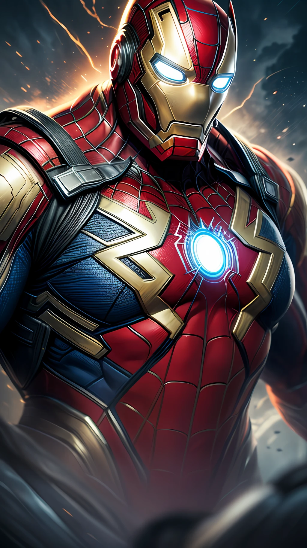 1 fat man, spiderman,charachter, beautiful, devian art, trending artstation, digital art, detailed, realistic,fat ironman from marvel movie,character,cinematic sho ,cinematic lights, superman, high textures, high resolution, dreamlikeart, 8k, highly detailed