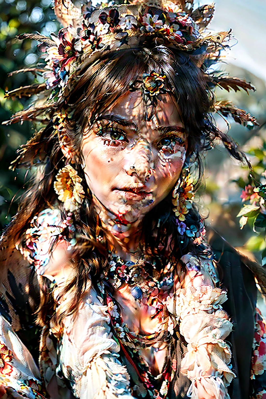 (extreme close up:1.5), (face focus:2),(Style of ???? ???:1.5),
((side face:2)),(1girl surrounded by soft_light:1.5), (backlighting:1.8), (lighting),(flowing fabric:1.3), ((Floral_summer_dress:1.5),(Straw_hat:1.3)),
(masterpiece), realistic, HDR, highly detailed, 8k, raw photo,
ambient occlusion, natural, harmonious composition, warm tones, fine art photography,