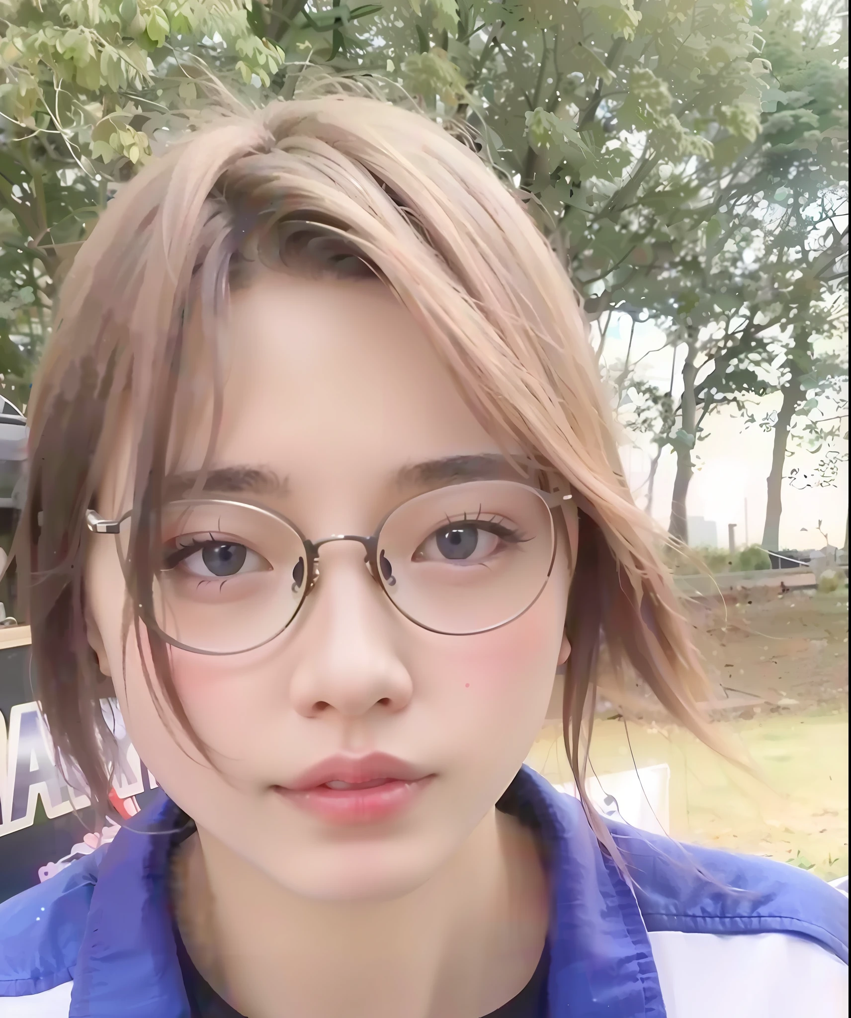 High-quality photography:Korean girl wearing glasses,Take a pose and take a picture,The round face has bright eyes,Its characteristics are similar to Shin Jin-young、jaeyeon nam、Choi Hyun-hwa、park jimin、lee ji eun、Lee Ji-eun、sakimichan、Chen Xintong is similar to Urzan,And it has the highest 8K quality。