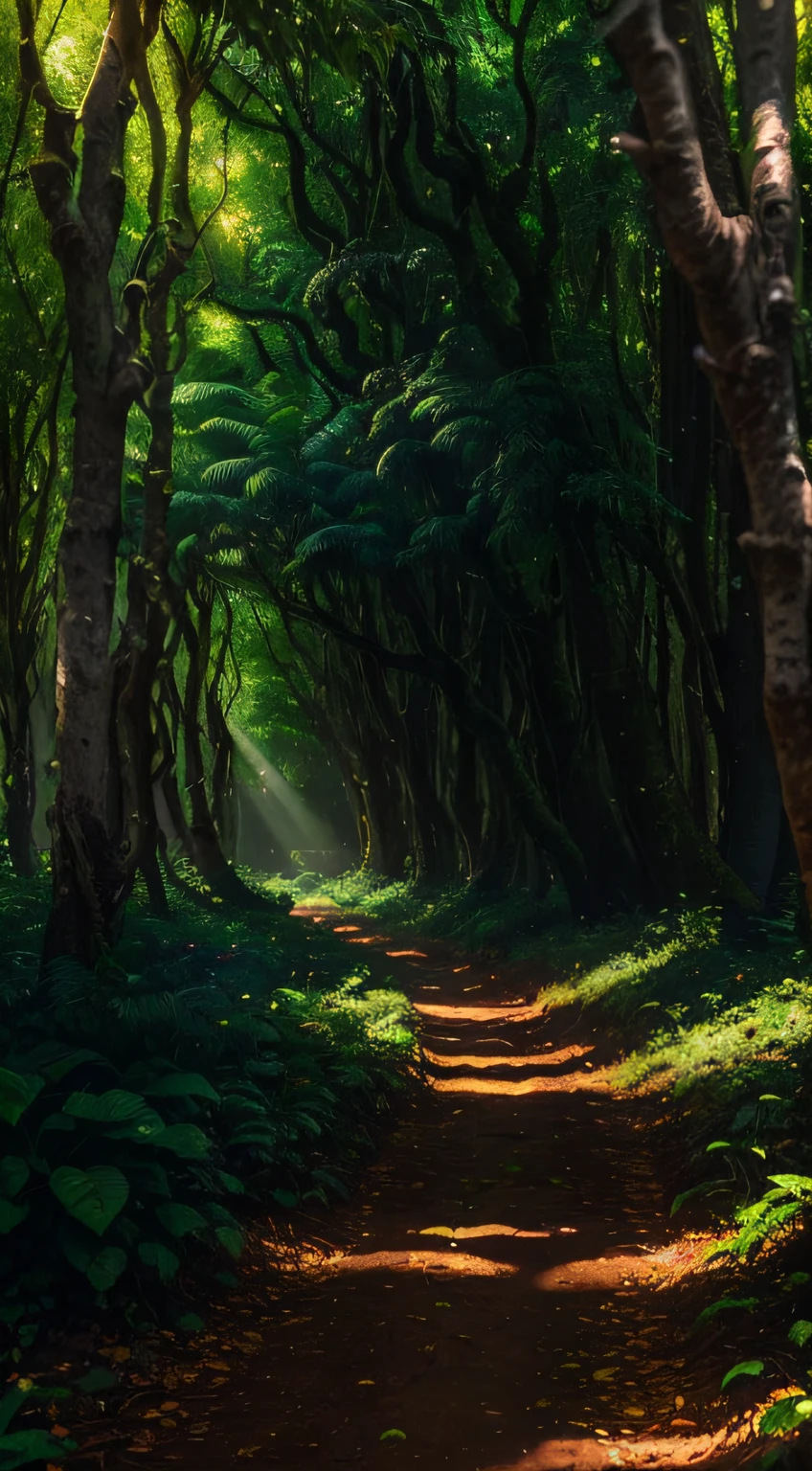 ((masterpiece)), ((best quality)), 8k, high detailed, ultra-detailed, 

A vibrant and lively natural scene unfolds before your eyes. In a lush and verdant forest, towering trees stretch towards the sky, their branches adorned with vibrant green leaves. Sunlight filters through the canopy, casting a warm and golden glow on the forest floor. The air is filled with the melodious songs of birds, their colorful feathers fluttering as they dance among the branches. Small animals scurry about, adding to the lively atmosphere. The forest teems with life, showcasing the beauty and abundance of nature.

vibrant and lively natural scene, lush forest, towering trees, ((verdant green leaves)), sunlight filtering through the canopy, warm and golden glow, melodious bird songs, colorful feathers, small animals, ((abundance of life)).
