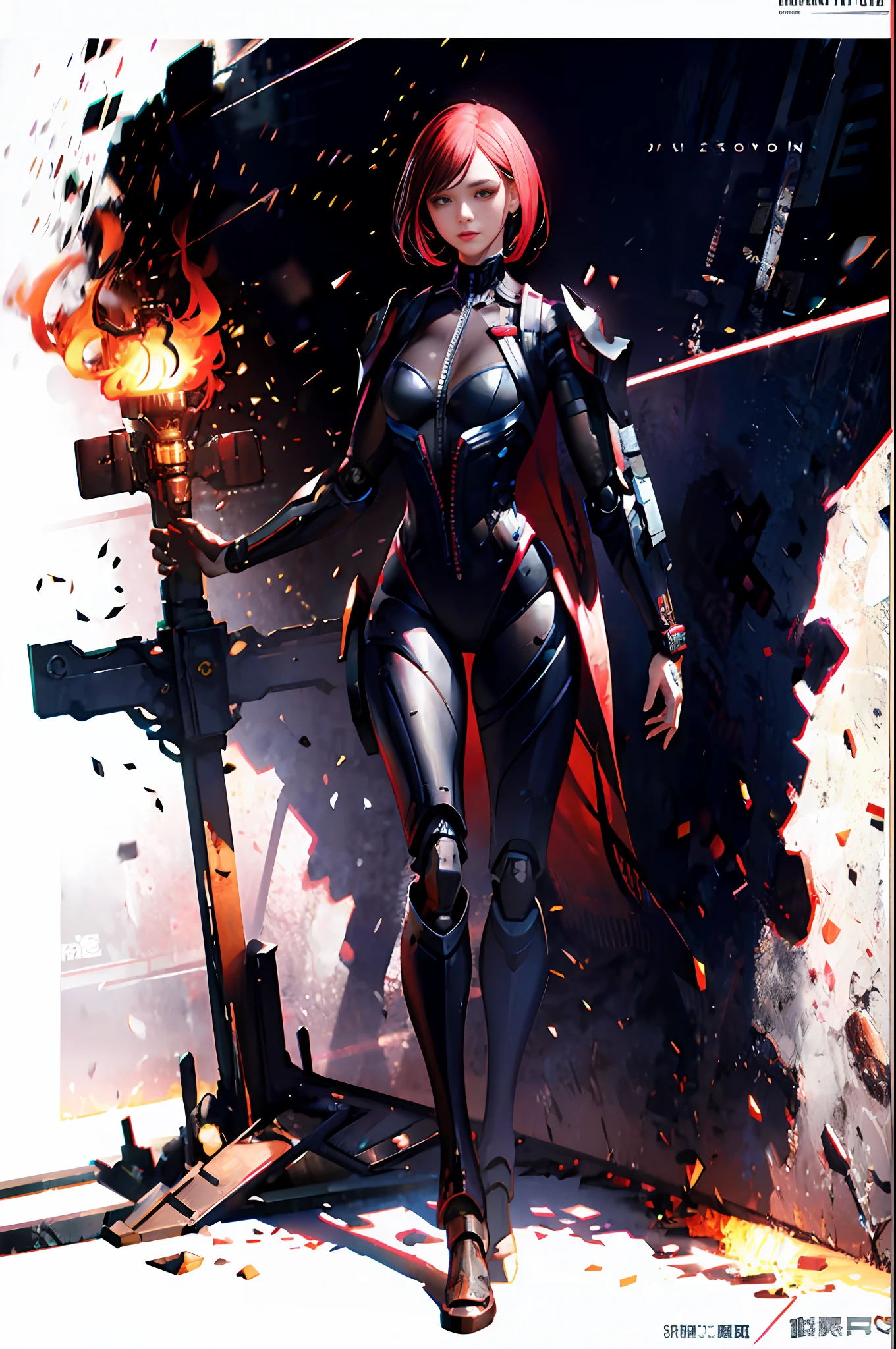 Full body female robot|Full body photo|Detailed face|对称|steampunc|cyber punk perssonage|droid|iintricate|scale|Hyper-realistic|电影灯光|number art|concept-art| MDJRNY-V4 style