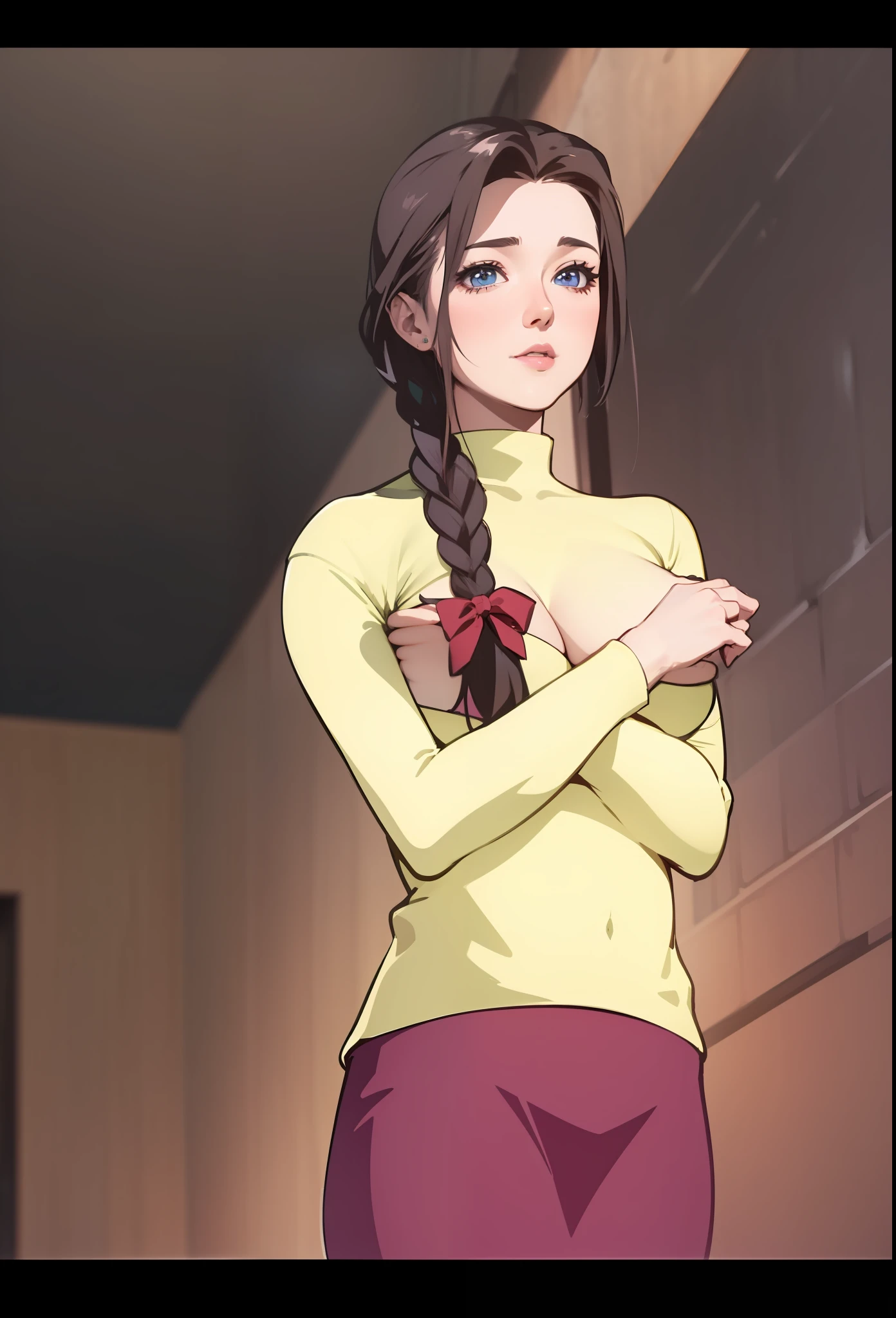 4k,detail,realistic,30 years old,big breast,chubby.