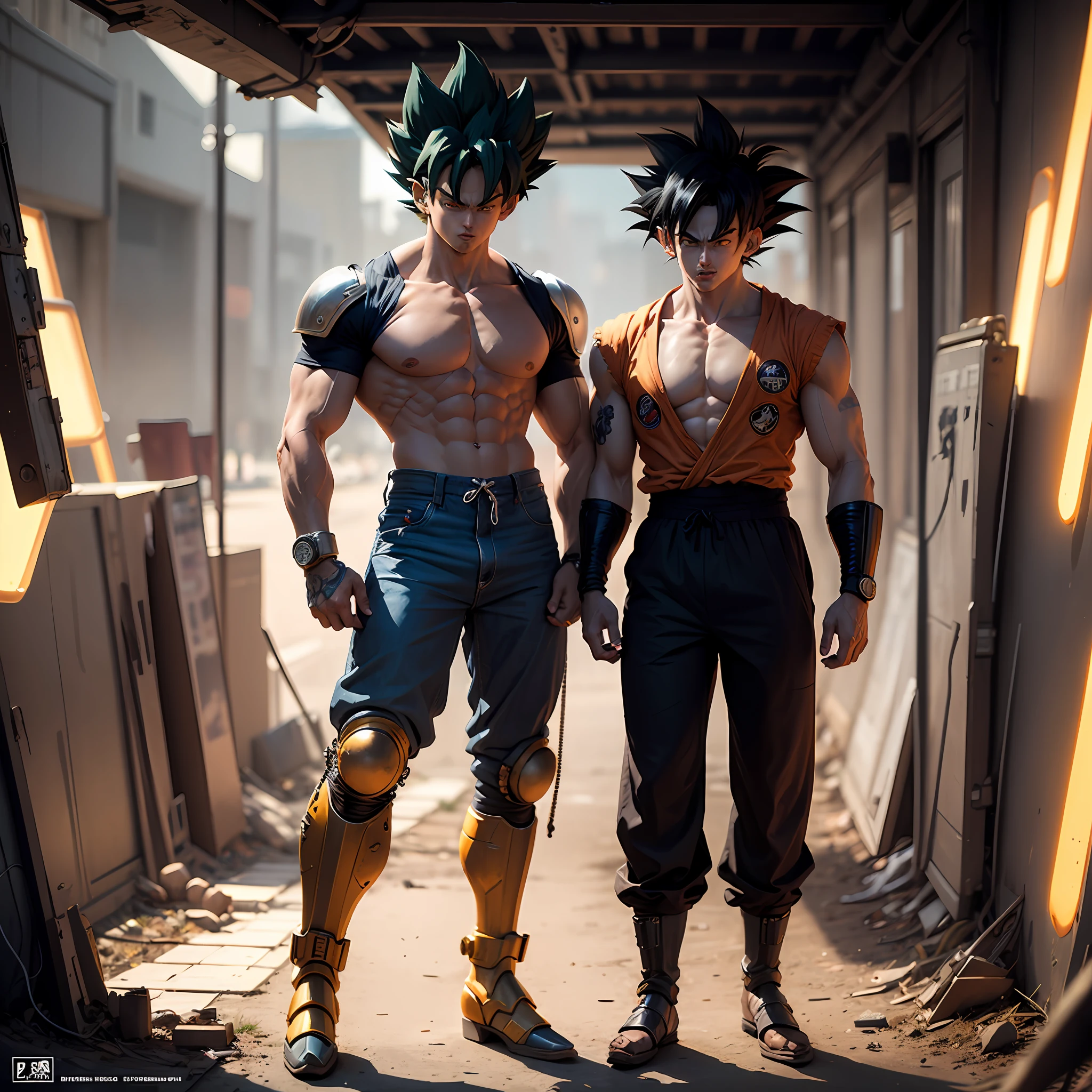 Mechanical Cyberpunk Goku Saiyan --auto
