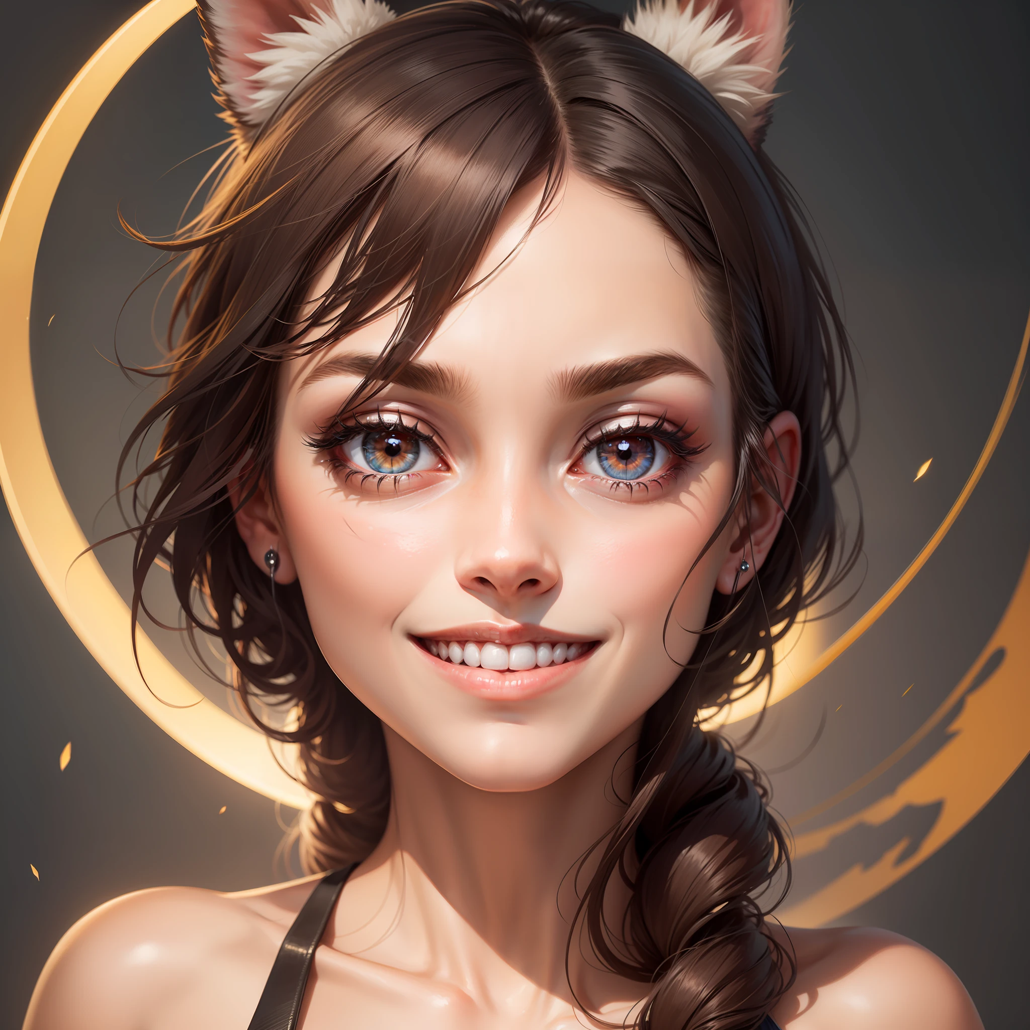 wince, longeyelashes, solid circle eyes, fake animal ears, light smile, ear blush, 8k, super detail, ccurate, best quality, super detail, award winning, high quality, high quality, super detail, textured skin, textured skin, masterpiece
