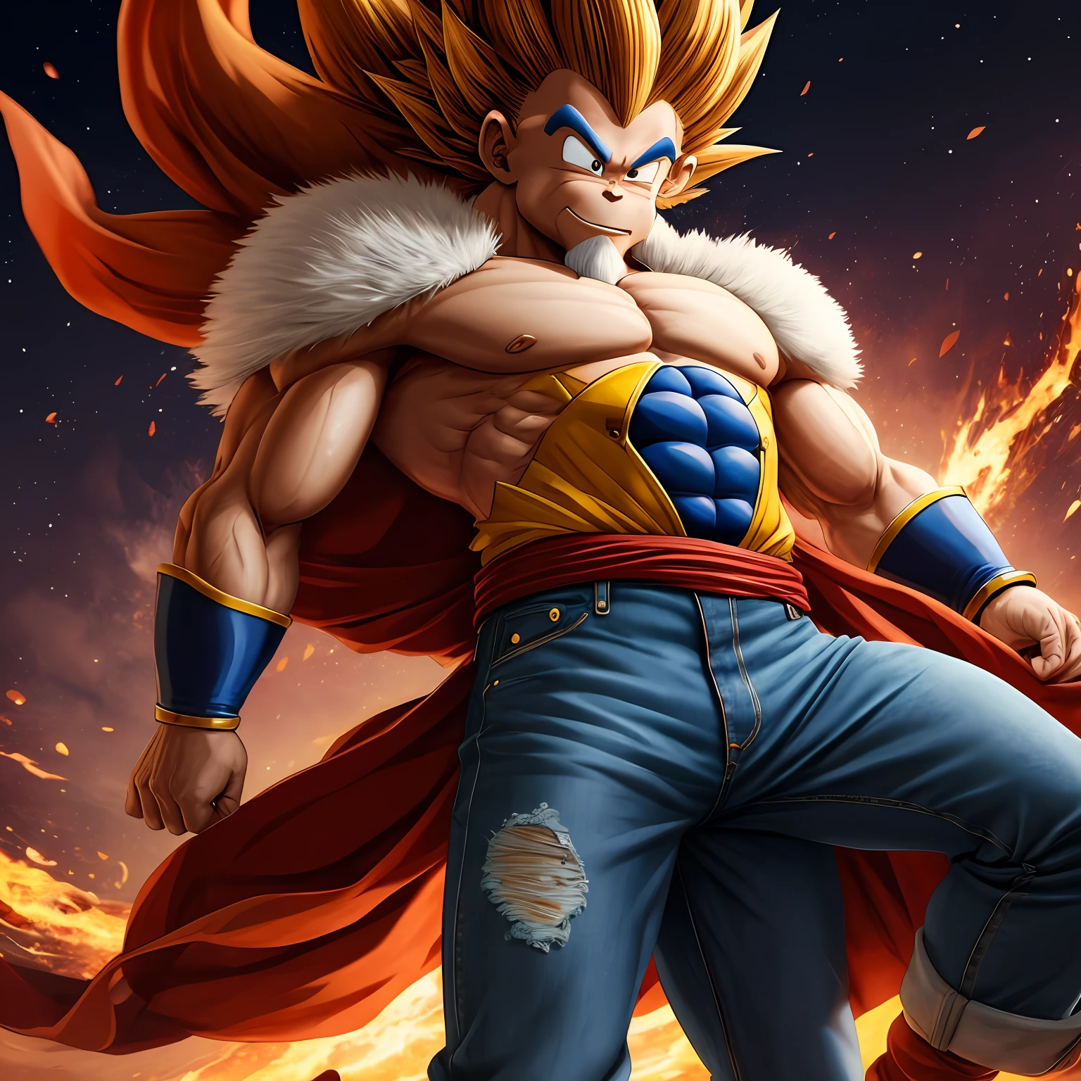 The Monkey King in Dragon Ball wears jeans --auto