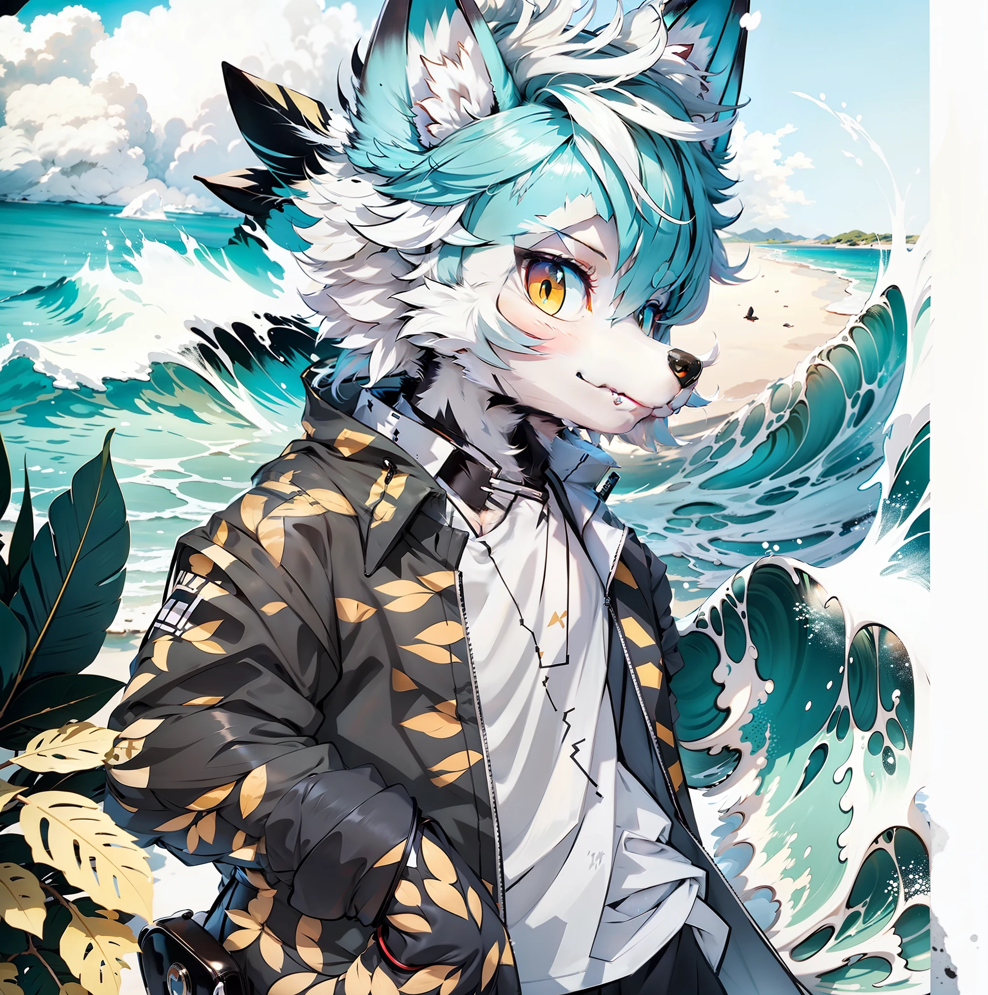 coll,White hair,furry