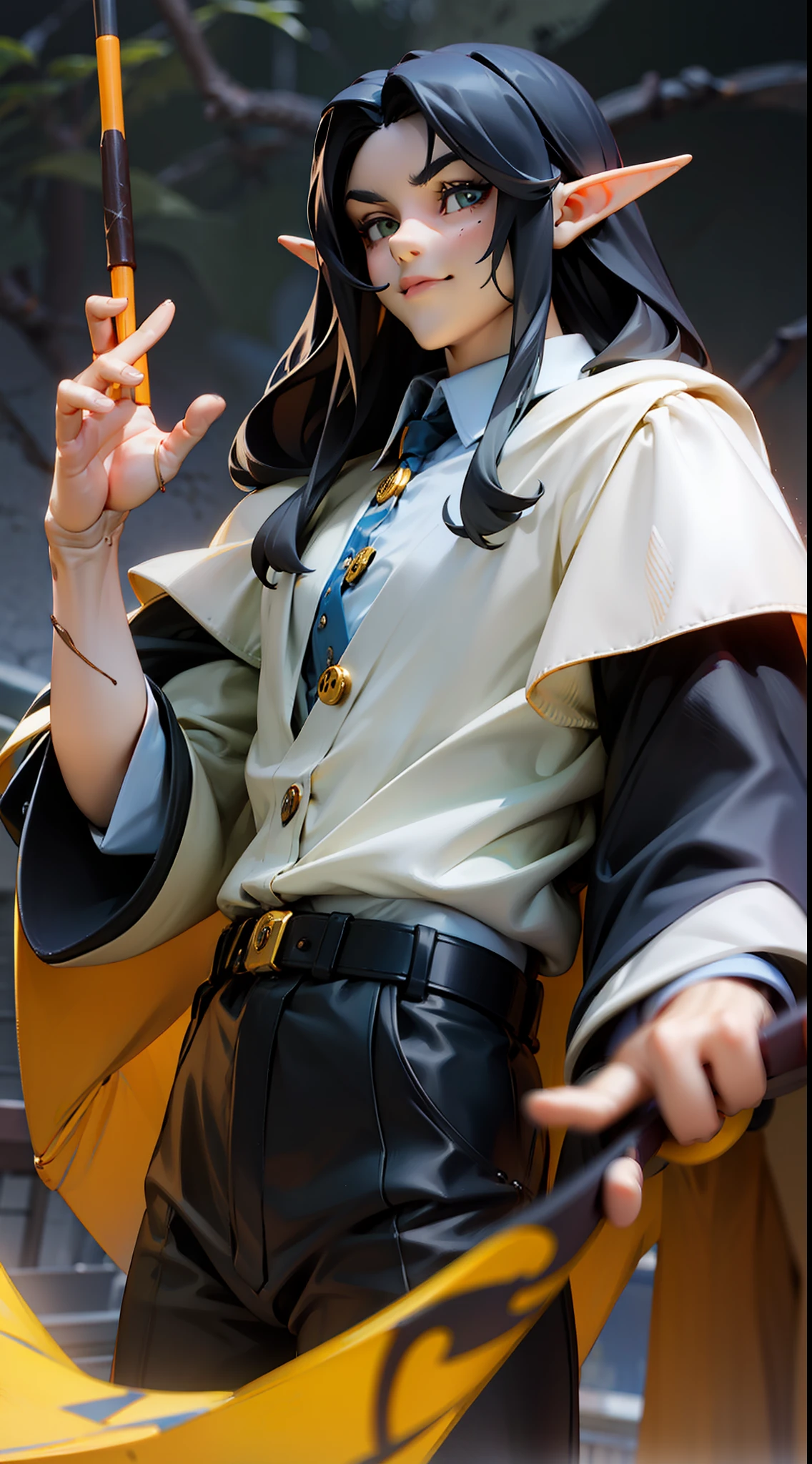 whote shirt, buttons