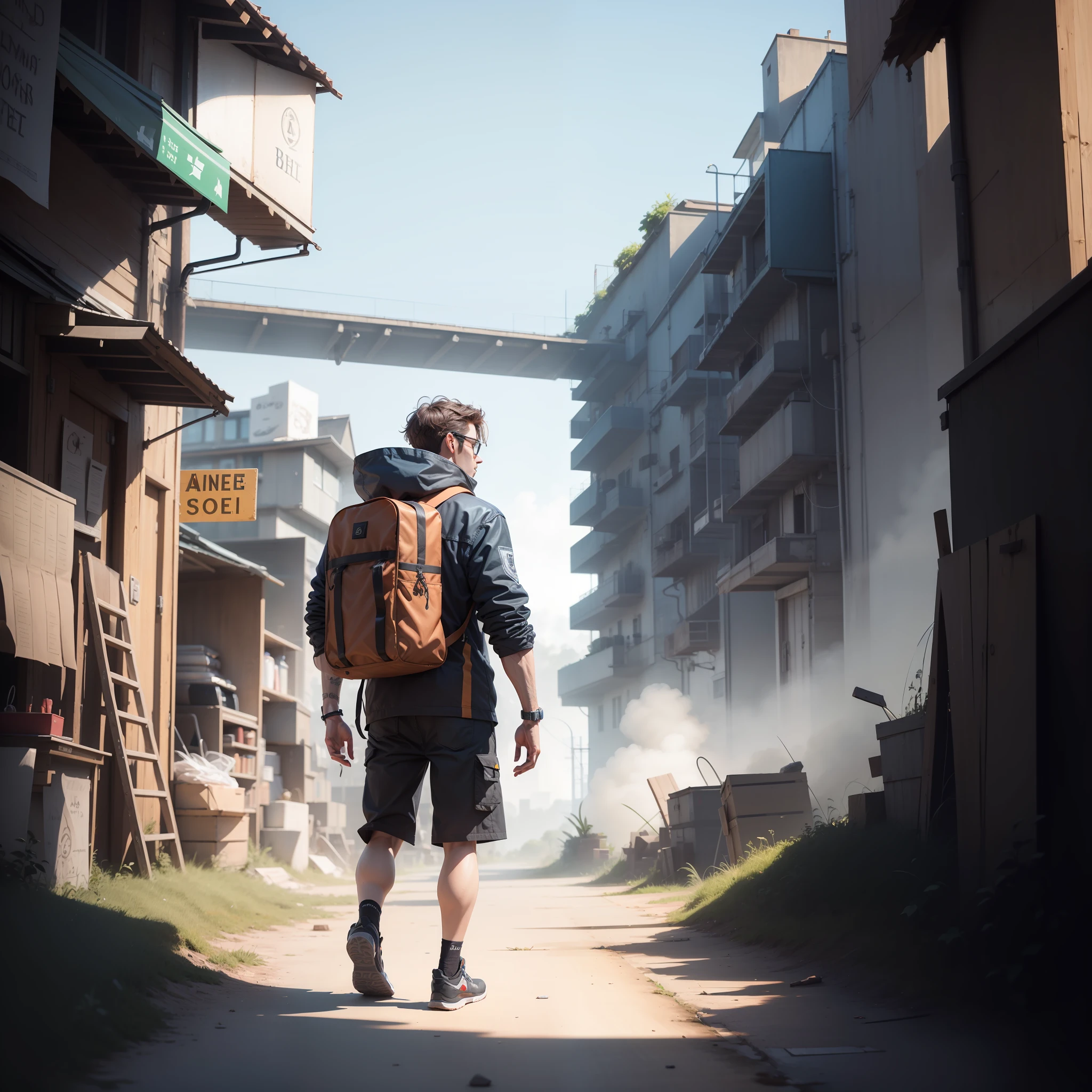 Man environment back