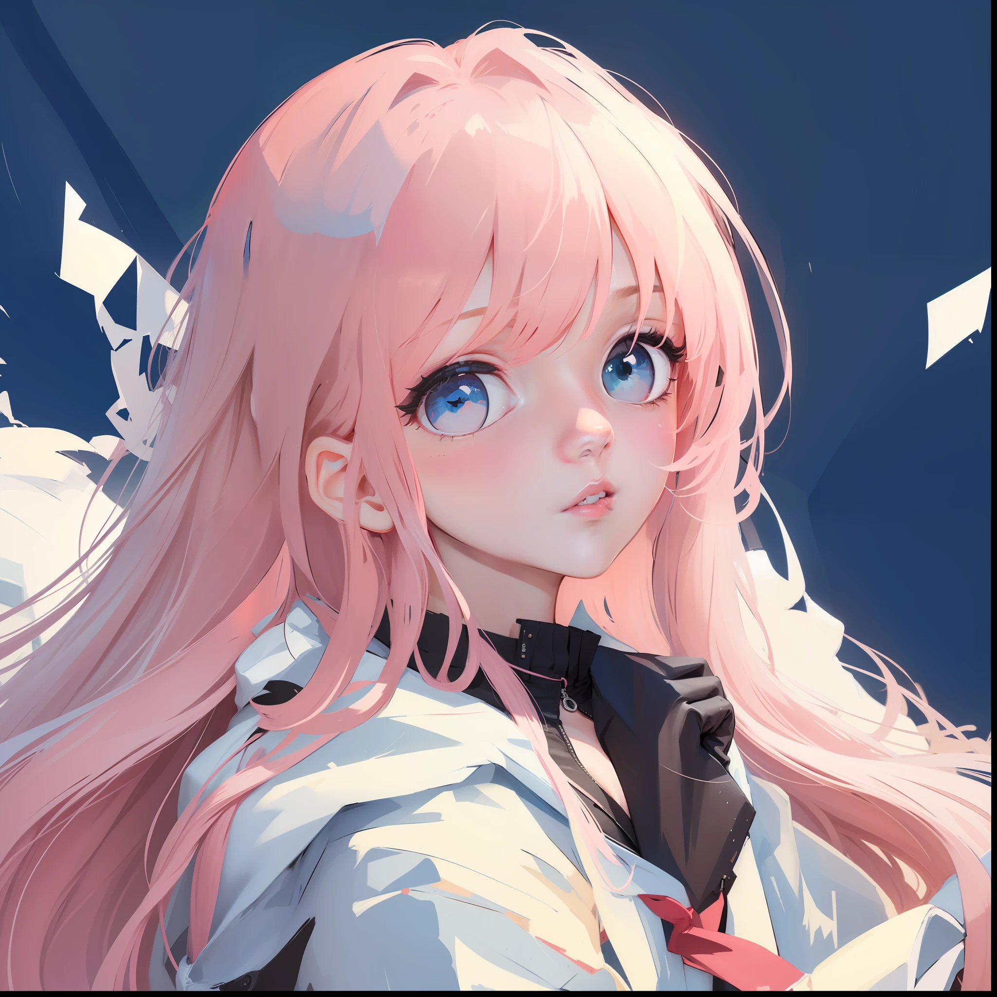 Pink Long Hair,naturey