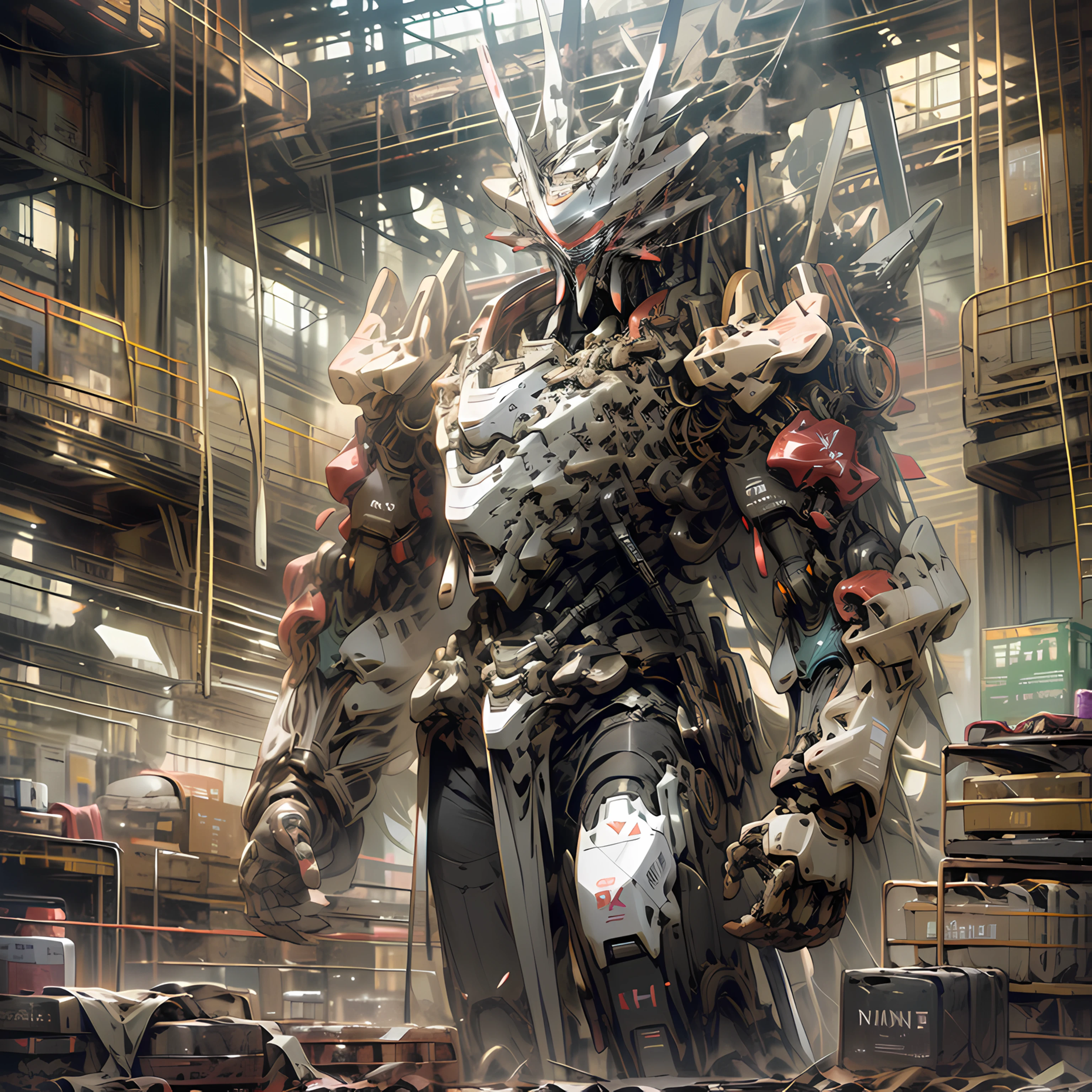 battlemech,big sword,城市。 --auto