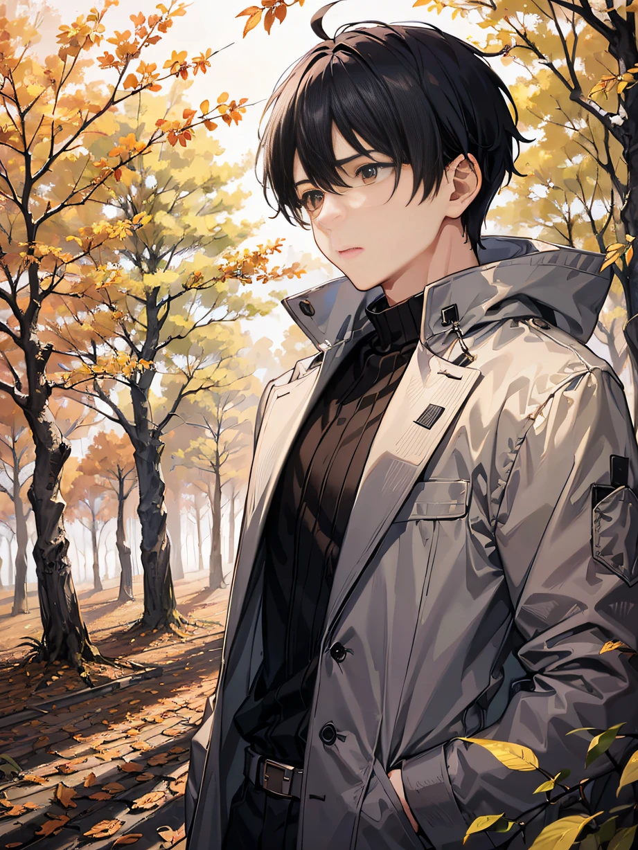 ，Masterpiece, Best quality，8K, 超高分辨率，The heroine walked into the desolate garden，The flowers in the bushes were disheveled by the wind，There is a sadness。she is sitting on the ground，Meticulously prune withered roses，Her tenderness and care for life are revealed in her movements。Although her own heart is heavy，But they are still willing to listen to the flowers。