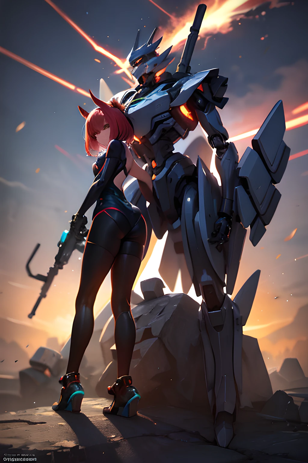 Morphing mech,cannon