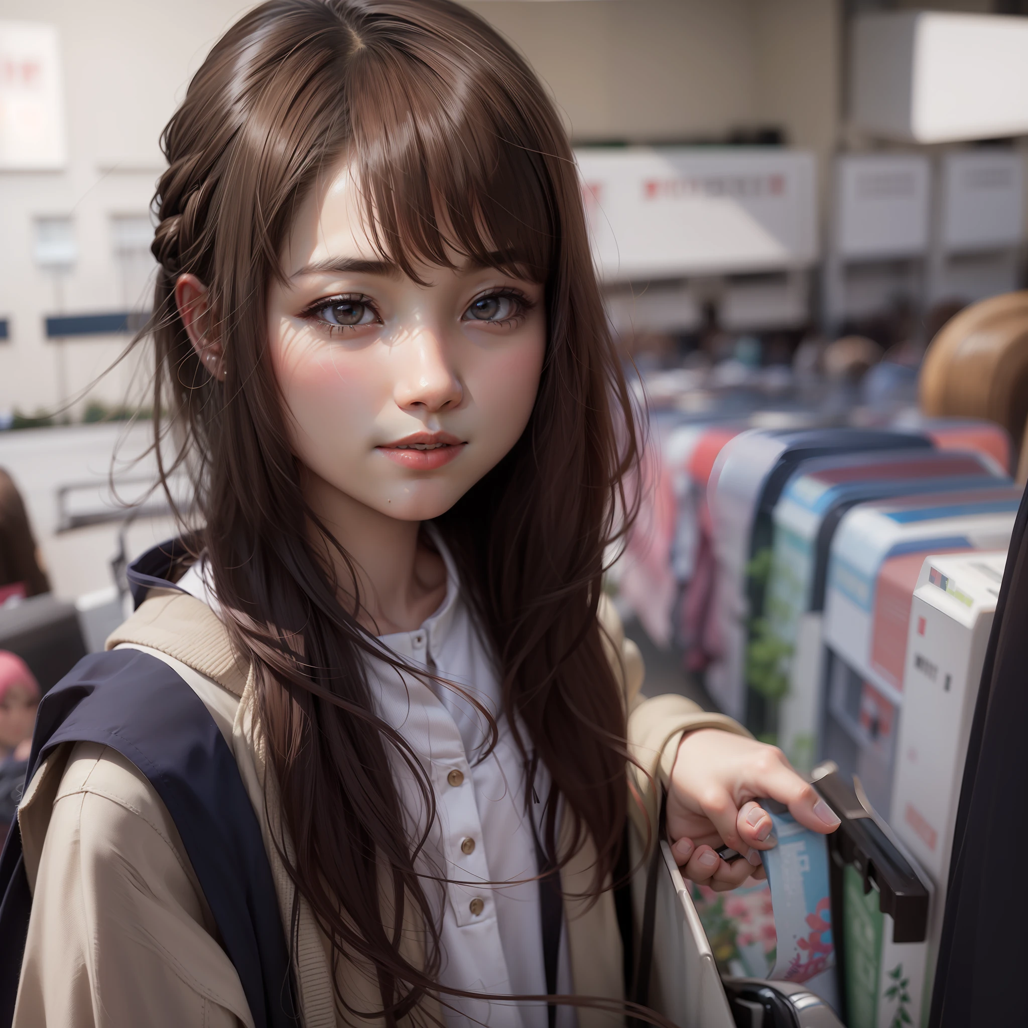 hi-school girl Young face