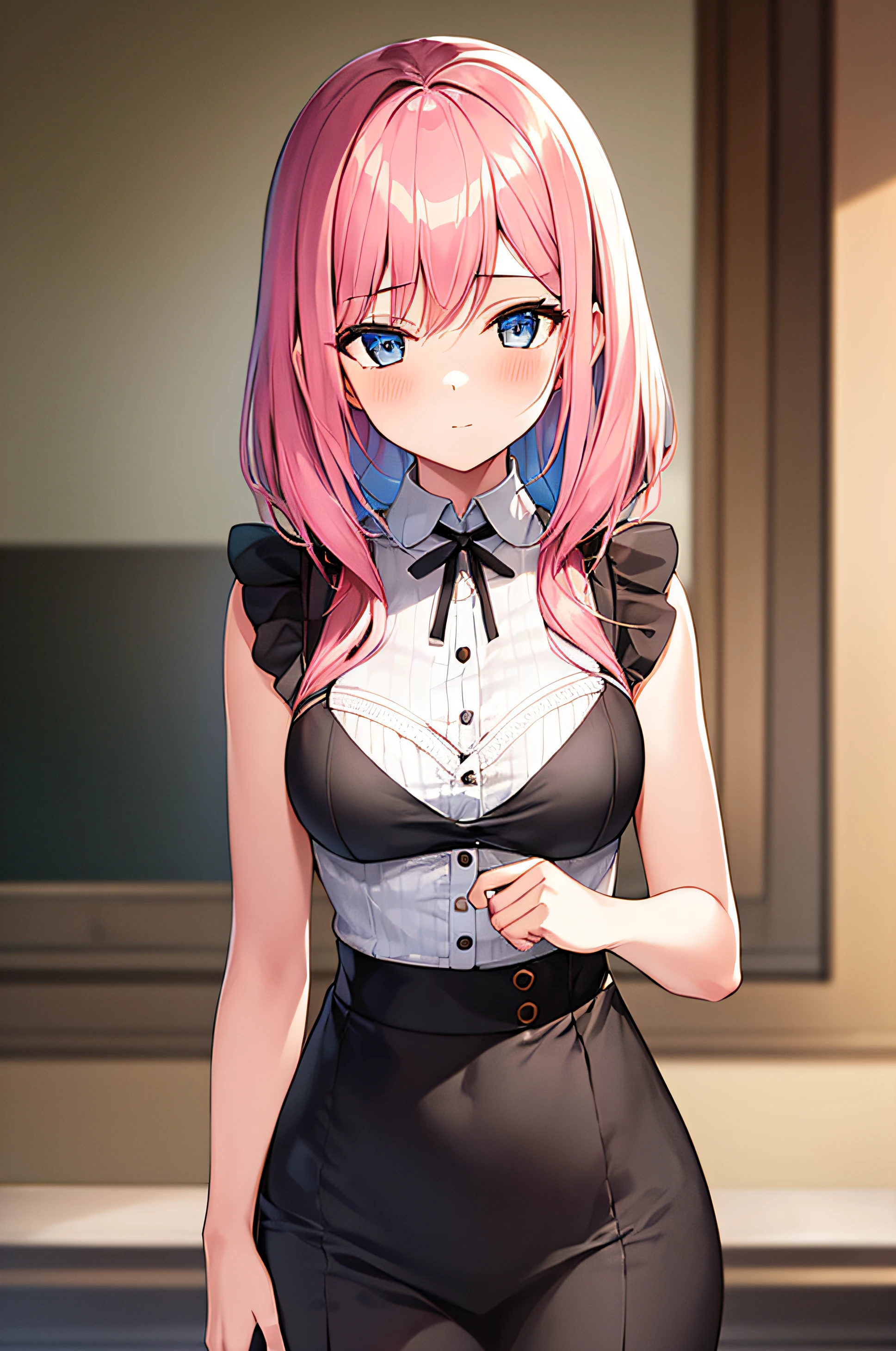 1girl in,Pink hair,