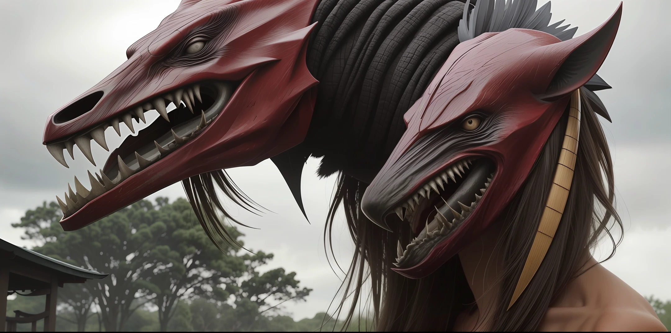 Samurai themed predator movie yautja