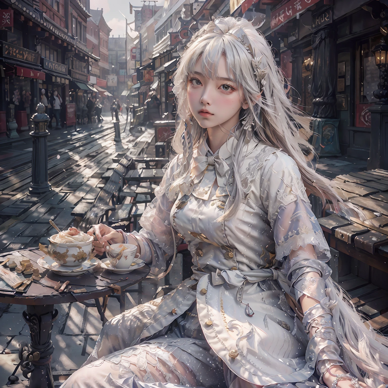 (k hd, High Picture Quality), This is one"Shredded meat real person"Beautiful pictures, I want it to be obvious in the picture"Artistic photos"element in,Background depth of field and prominent subject outline, Show authenticity、Soft and comfortable feeling。(1人), Proper natural light and brightness, white clothes, Light colors, The rendering of light and shadow has the characteristics of shredded meat。 --auto