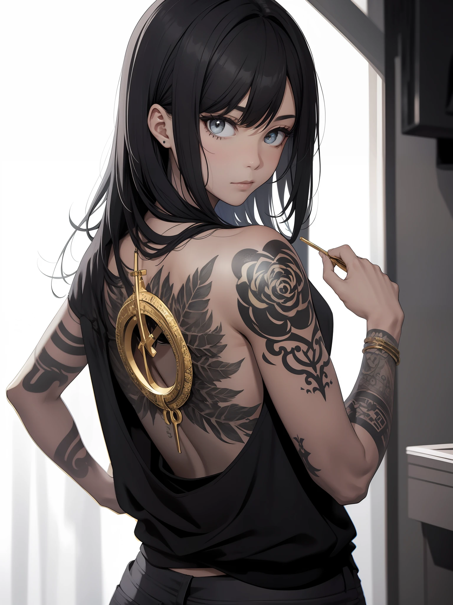 the golden ratio、Black and gray tattoo、。