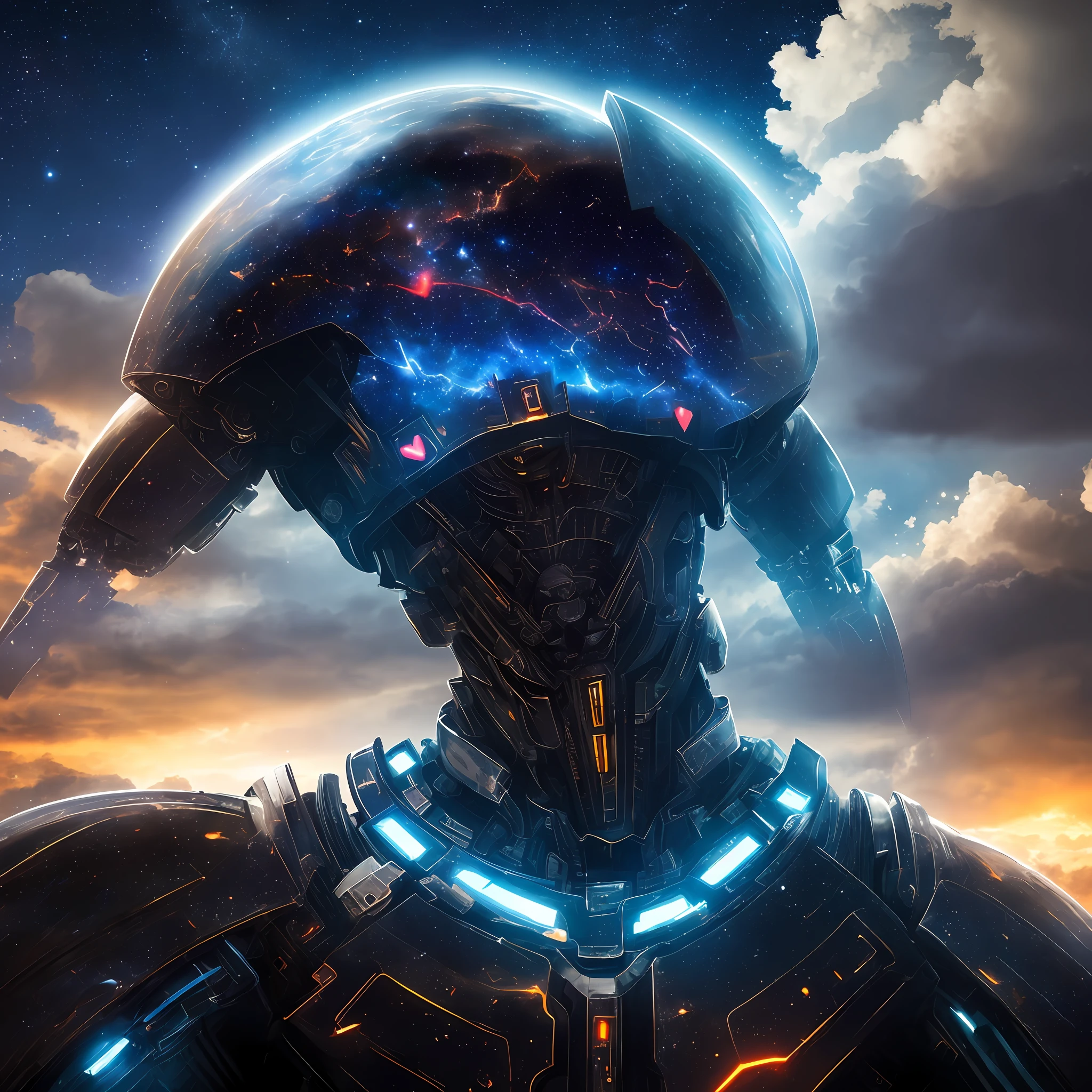 The intersection of galactic entities and cosmic entities，Cinematic lighting effects，Three-dimensional feeling，sci-fy，tmasterpiece，超高分辨率，awardwinning --auto