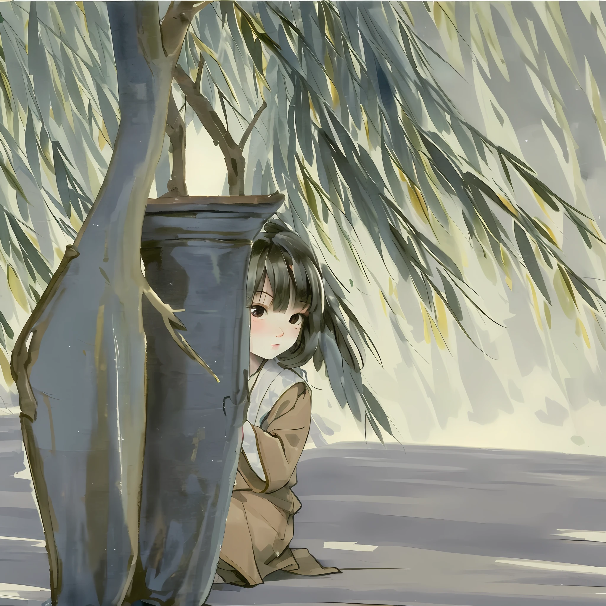 A gentle morning breeze，It's silent，The eastern horizon shone brightly，Carefully soaked in the light blue sky，A new day gradually moved from afar。

　　On a recliner at the foot of a willow tree, a young man dressed in a white robe was faking sleep。But this willow tree has only a few willow branches, which are emitting a bright green glow and gently swaying in the wind...

　　On the side, there was also a three- or four-year-old child sitting cross-kneeled and cultivating，I saw that this child exuded a faint golden light，There is a wonderful charm to watching，There was some toughness in his immature little face。