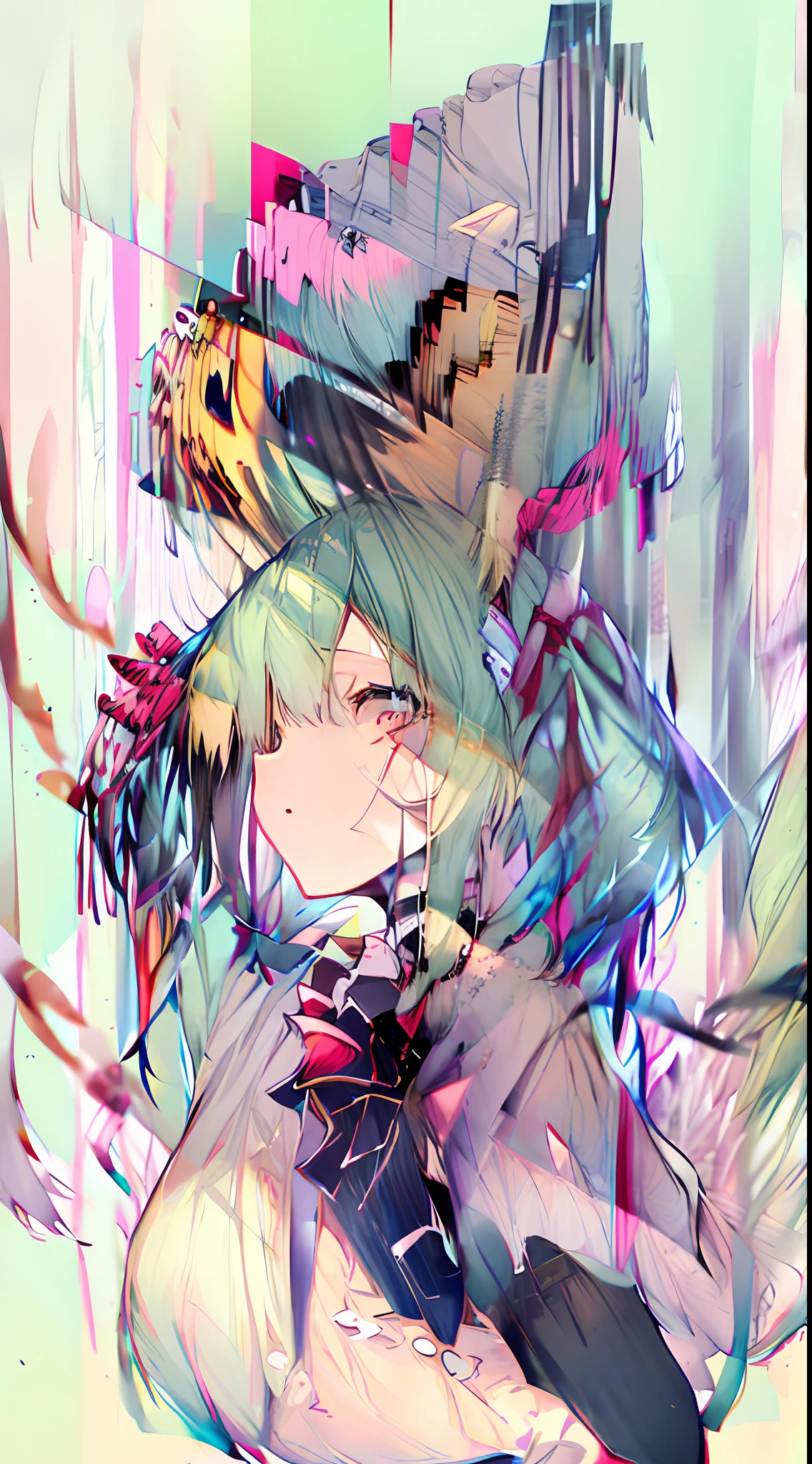 cat ear　maid clothes