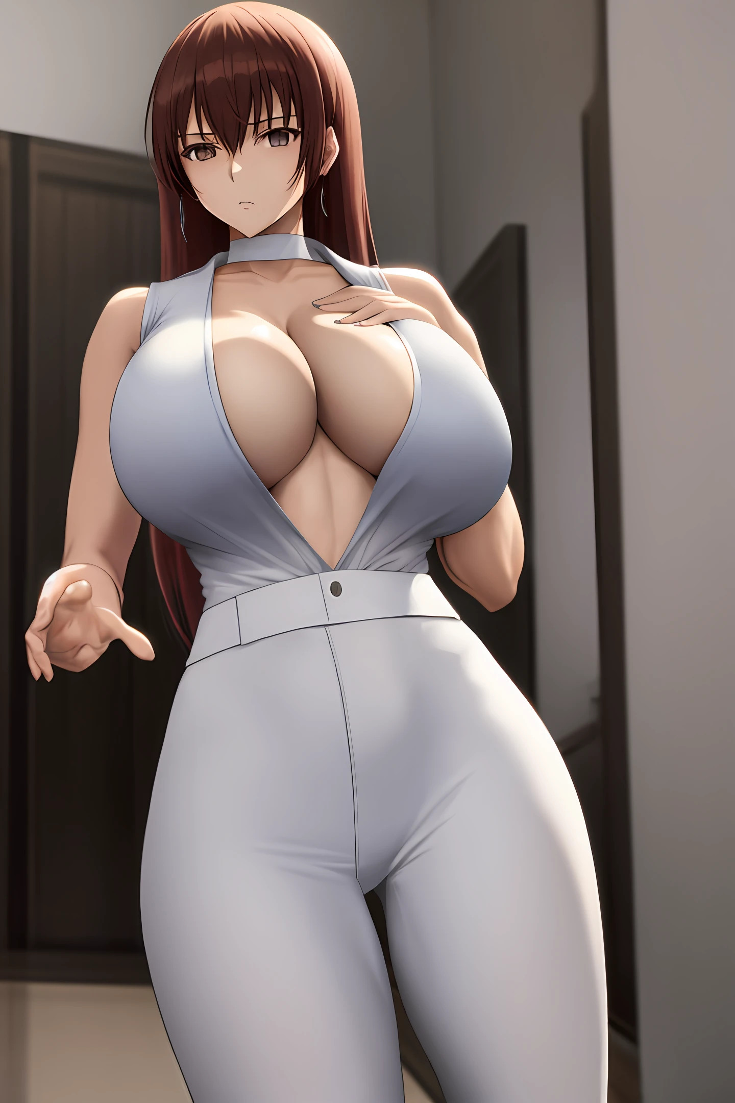 Beautuful Women,anime big breast,Bigboobs,Vest line,Bare chest,Leaky abdomen
