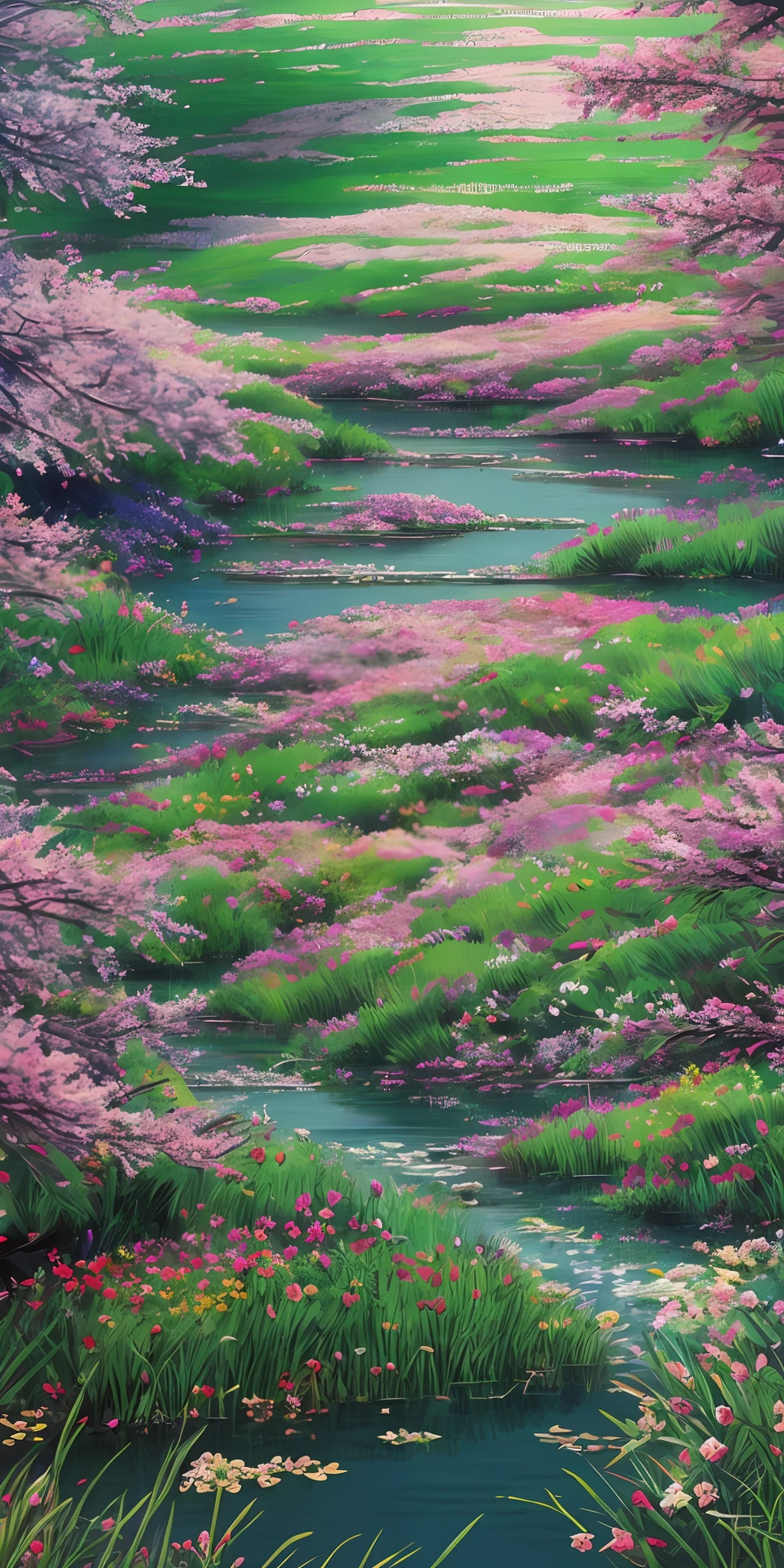 tmasterpiece,The is very detailed, CG unified 8k wallpaper,tmasterpiece,Best quality at best,high qulity,The is very detailed, CG unified 8k wallpaper,An extremely colorful and pure fantasy environment,Vibrant hues and bright sky,Bright green grass landscape,Colorful trees,Sparkling fruit,The stream is dark blue,The environment seems to have been taken out of a dream,bokeh,depth of fields,HDR,blooms,color difference,realisticlying,The is very detailed, high detal,