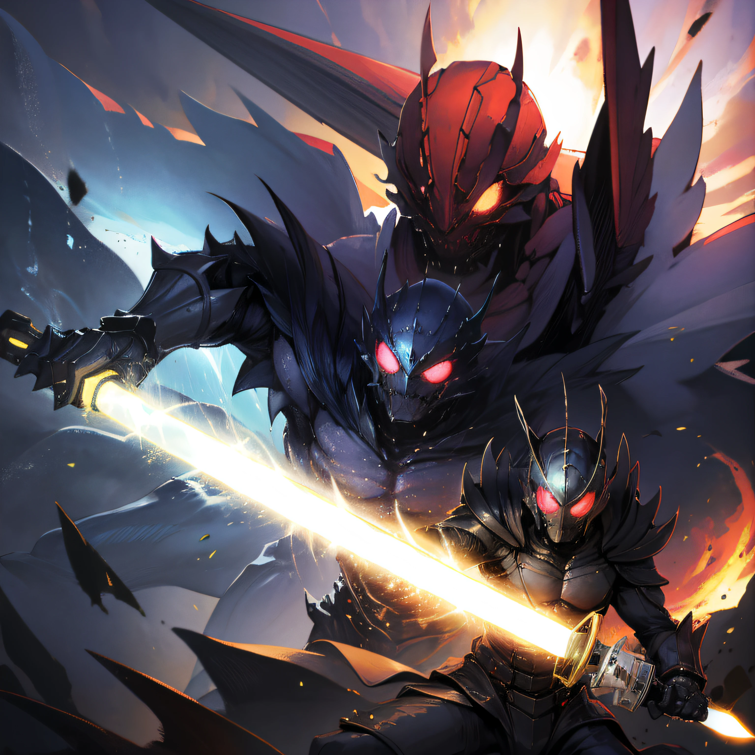 Sword, helmet, bug, monster, laser, swords