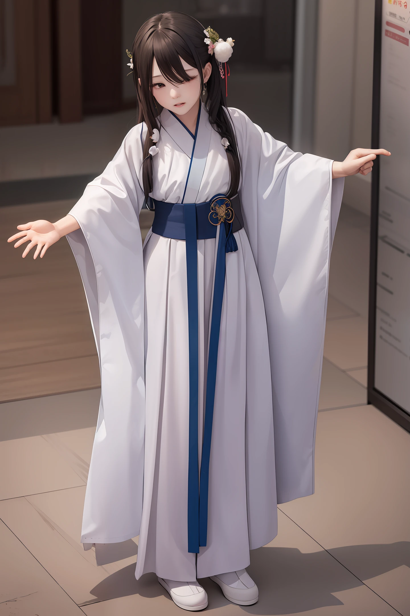 Hanfu,Full body photo,Raised sexy,weeping,saddened,Need,tmasterpiece