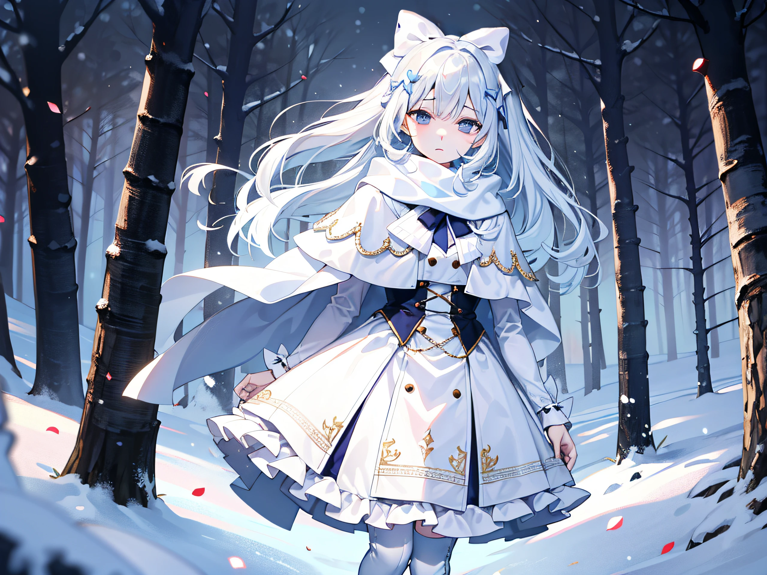 white bows