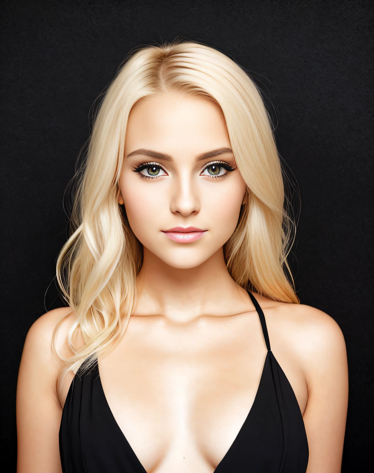 blond woman with a black background and a black background, young blonde woman, beautiful young face, young beautiful woman, beautiful face and flawless skin, beautiful blonde woman, blonde hair and large eyes, young beautiful face, beautiful female face, photo of a beautiful woman, beautiful young woman, finely detailed perfect face, beautiful blonde girl, extremely beautiful face, beautiful fine face features