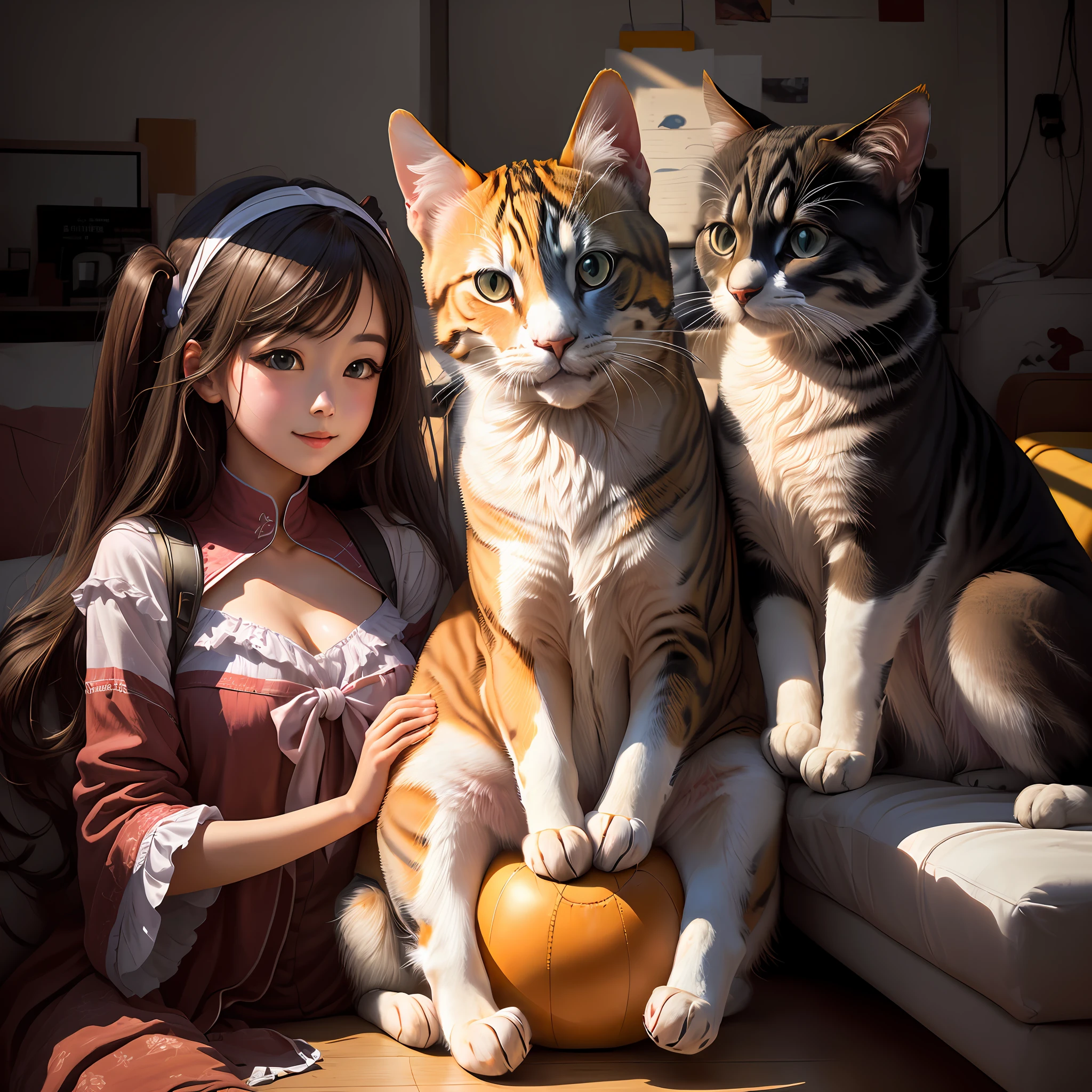 Two-dimensional girl,Pets are cute,Will fly