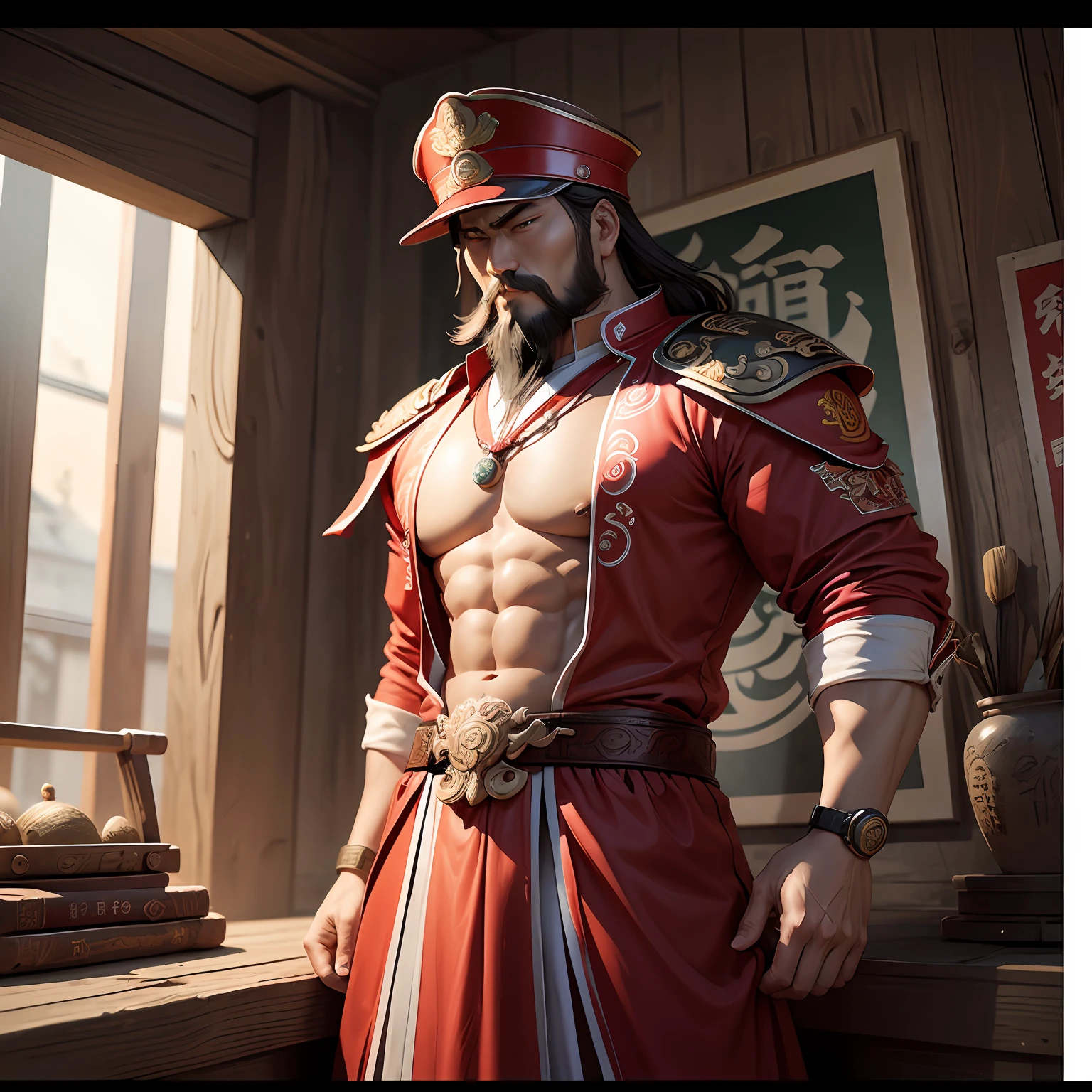 National tide,National style,Guan yu, --auto